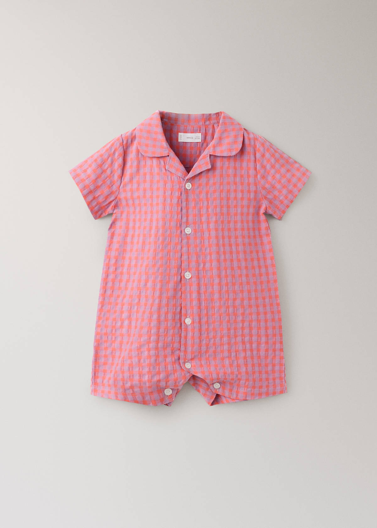 Full check pyjama set — Lilac