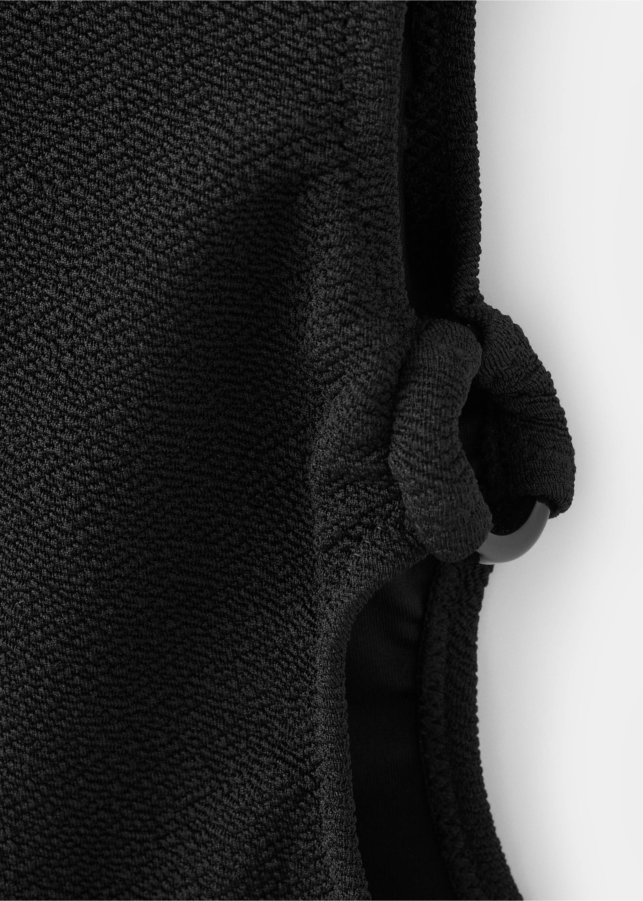 Cut-out swimsuit with mid-rise briefs - Details of the article 8, Black. Ref: 27084769-00.