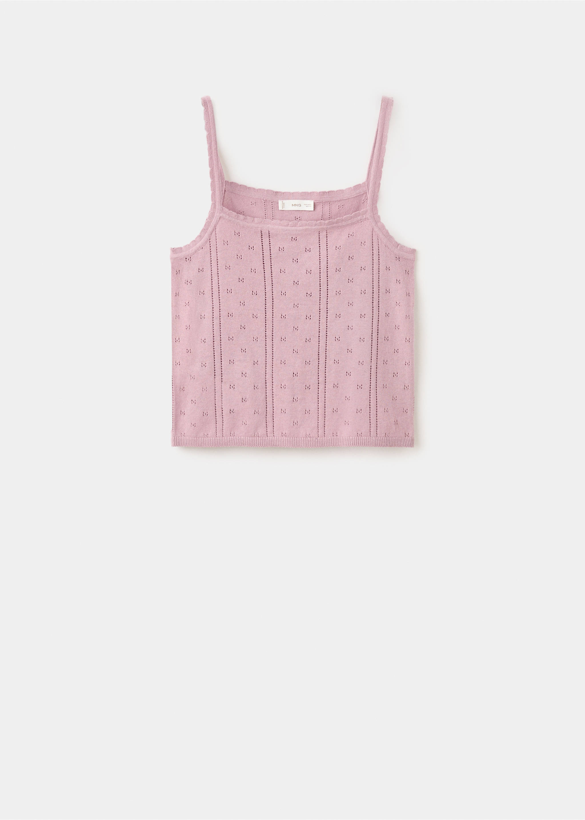 Openwork knit top - Article without model, Pink. Ref: 27084770-00.