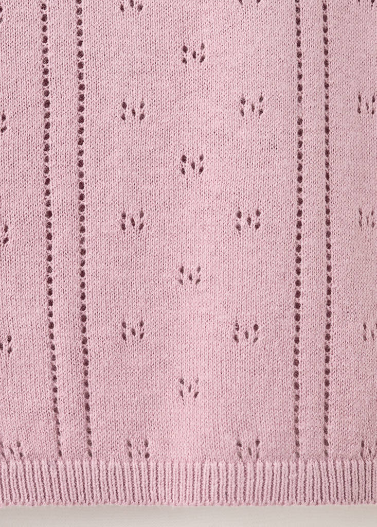 Ribbed knit top — Pink