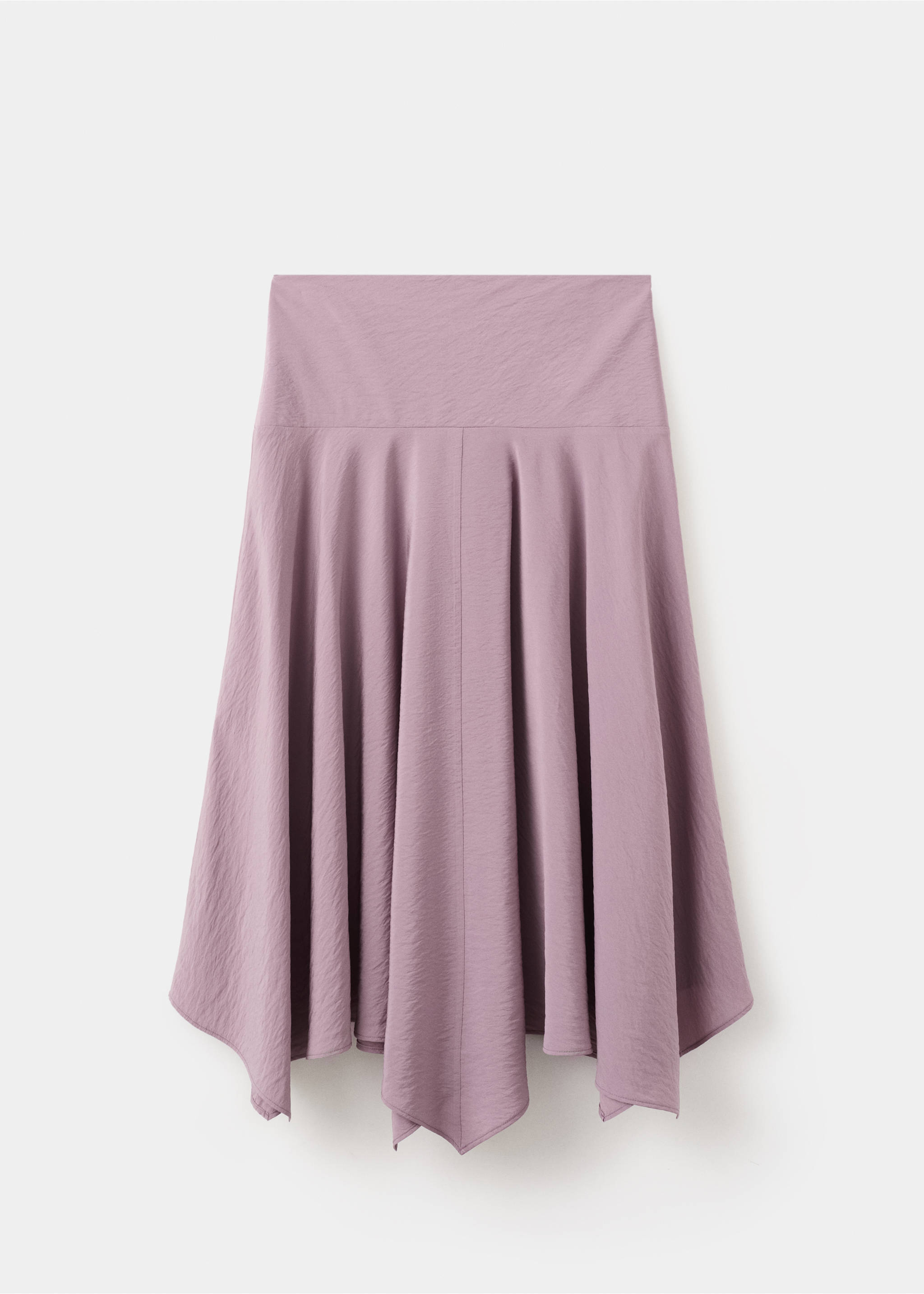 Draped midi skirt - Article without model, Pastel Pink. Ref: 27084775-00.