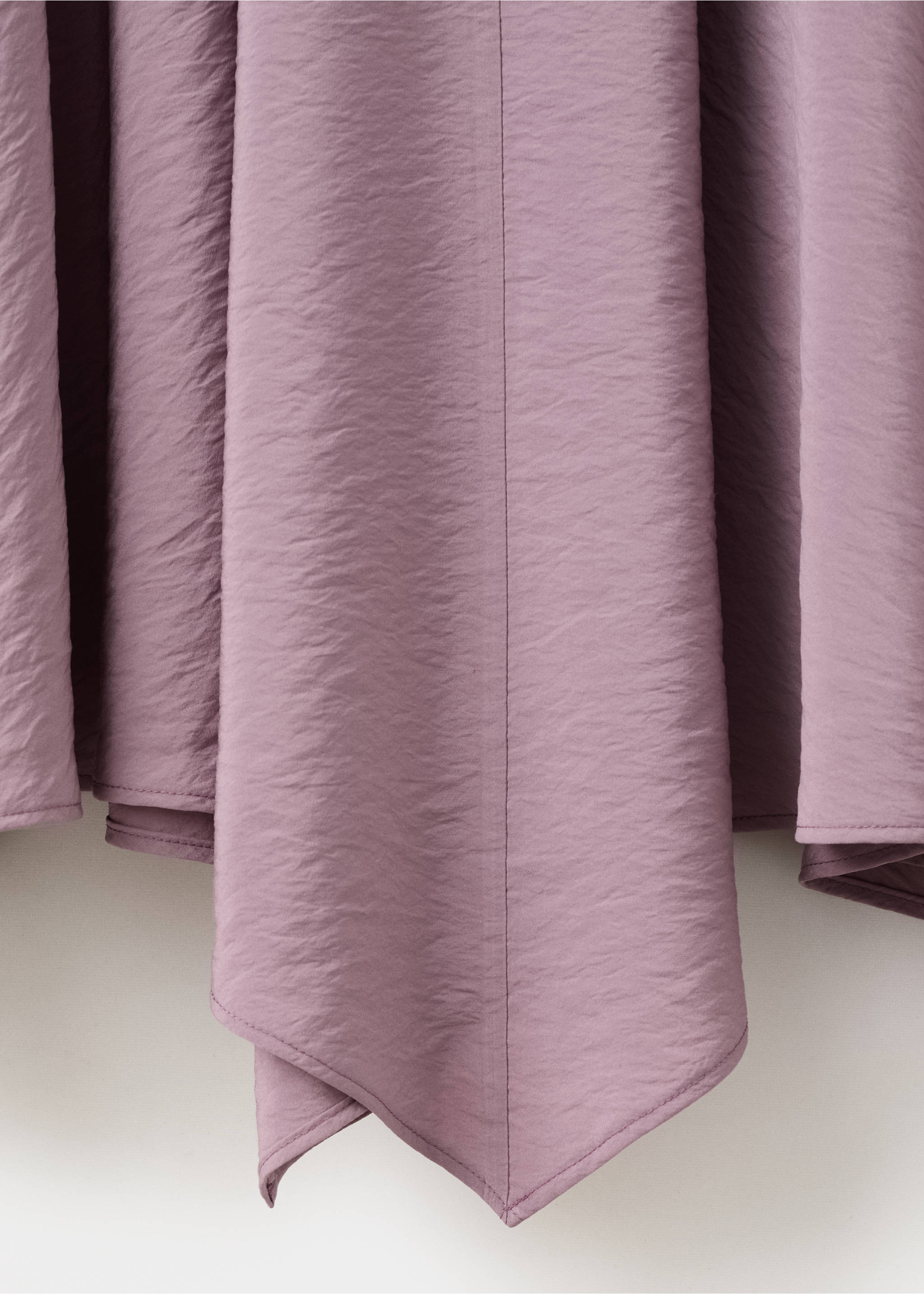 Draped midi skirt - Details of the article 8, Pastel Pink. Ref: 27084775-00.