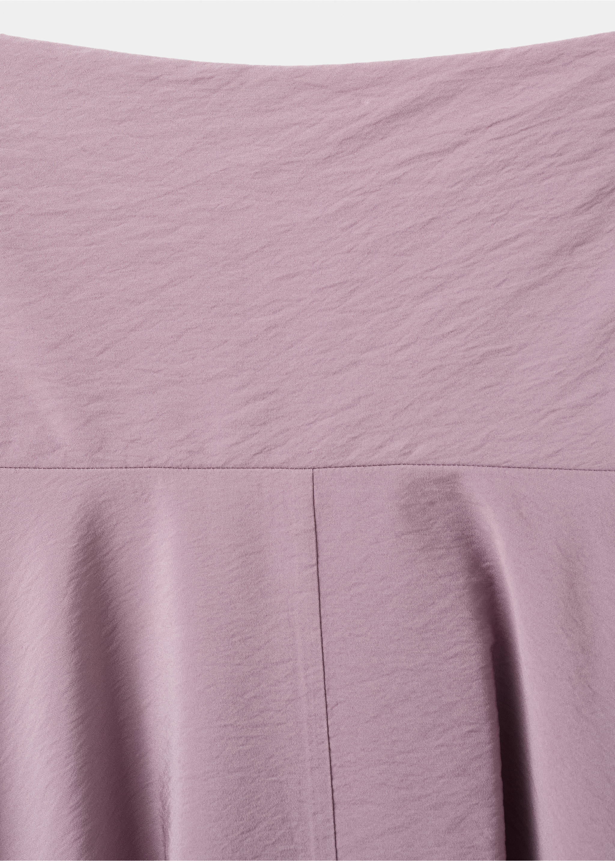 Draped midi skirt - Details of the article 0, Pastel Pink. Ref: 27084775-00.