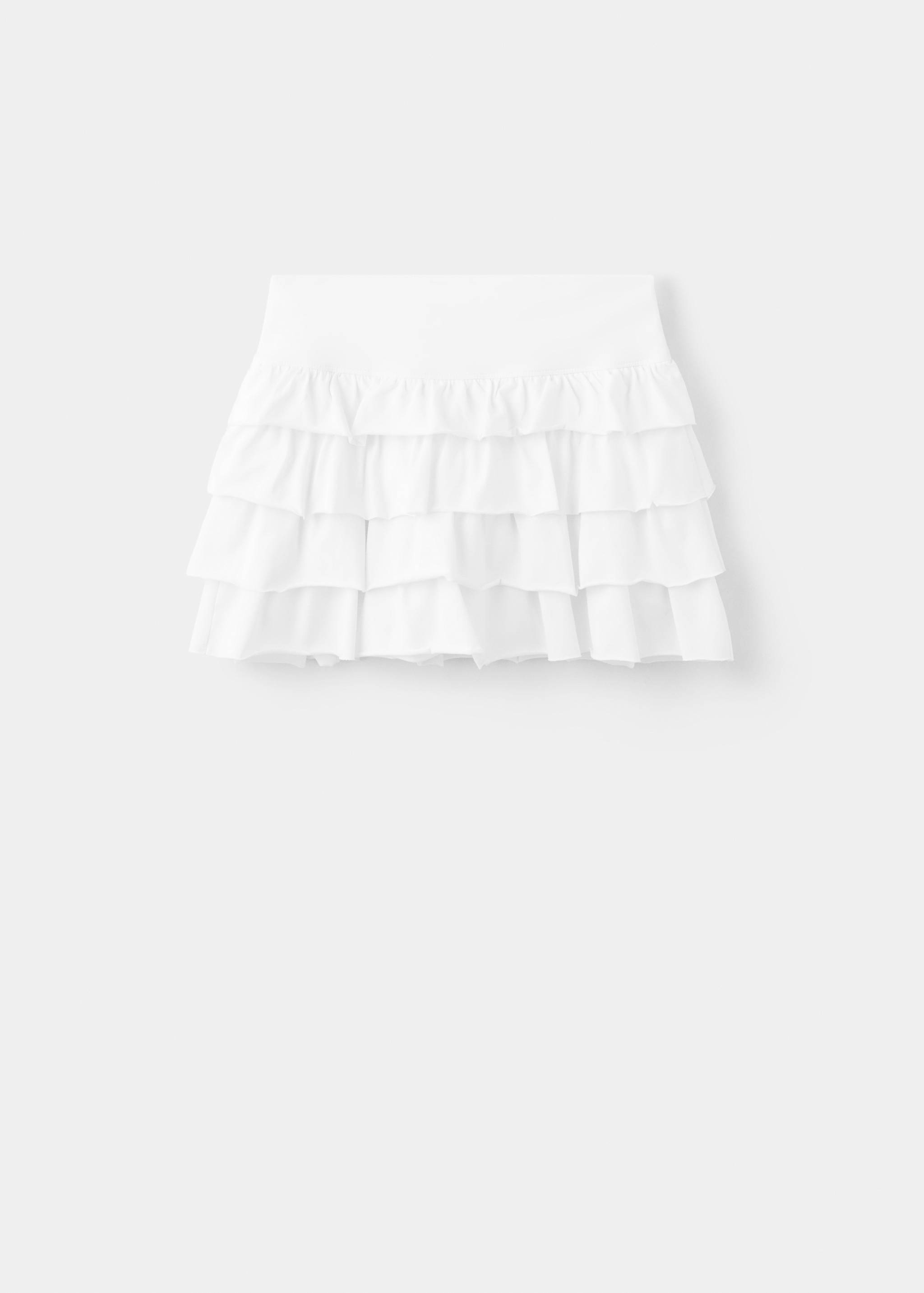 Короткая юбка с оборками - Изделие без модели