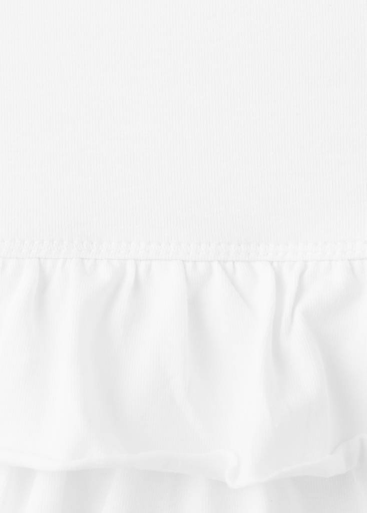 Ruffled short skirt — Off White