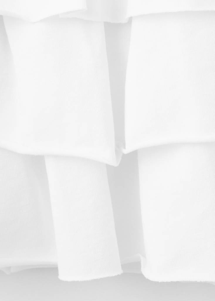 Ruffled short skirt — Off White