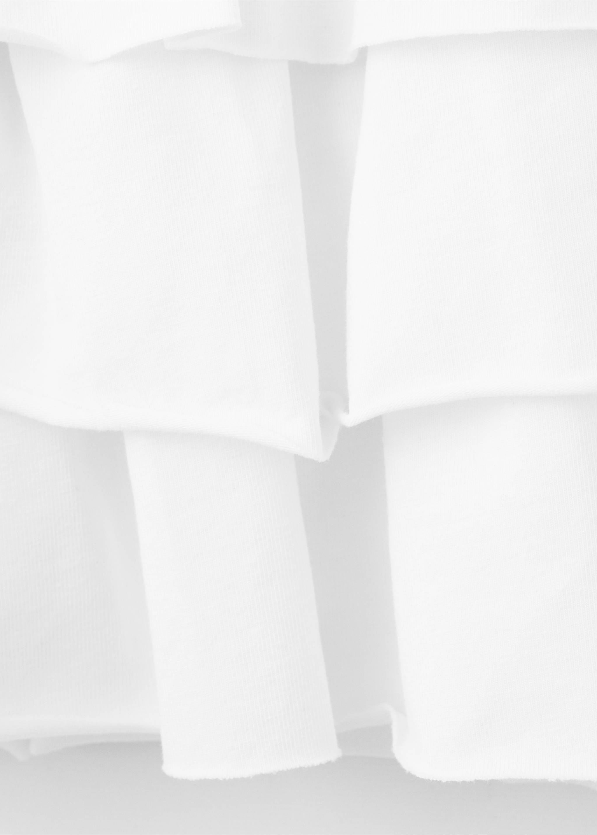 Jupe courte à volants - Détail de l'article 0, Blanc cassé. Ref: 27084776-00.