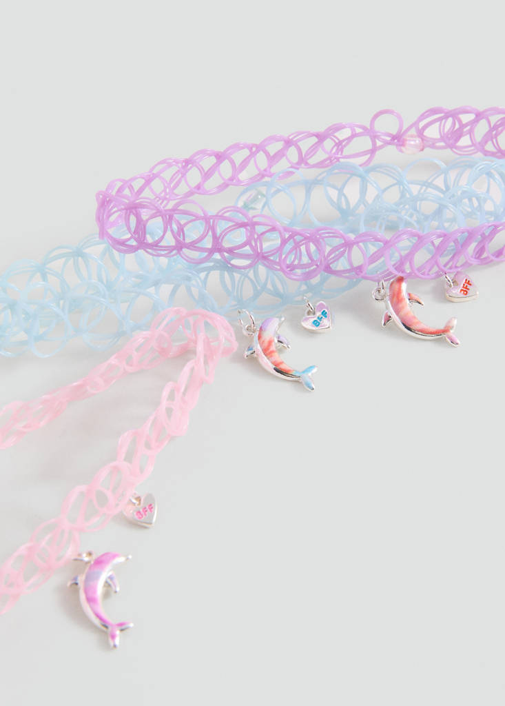 Pack 3 collares delfín