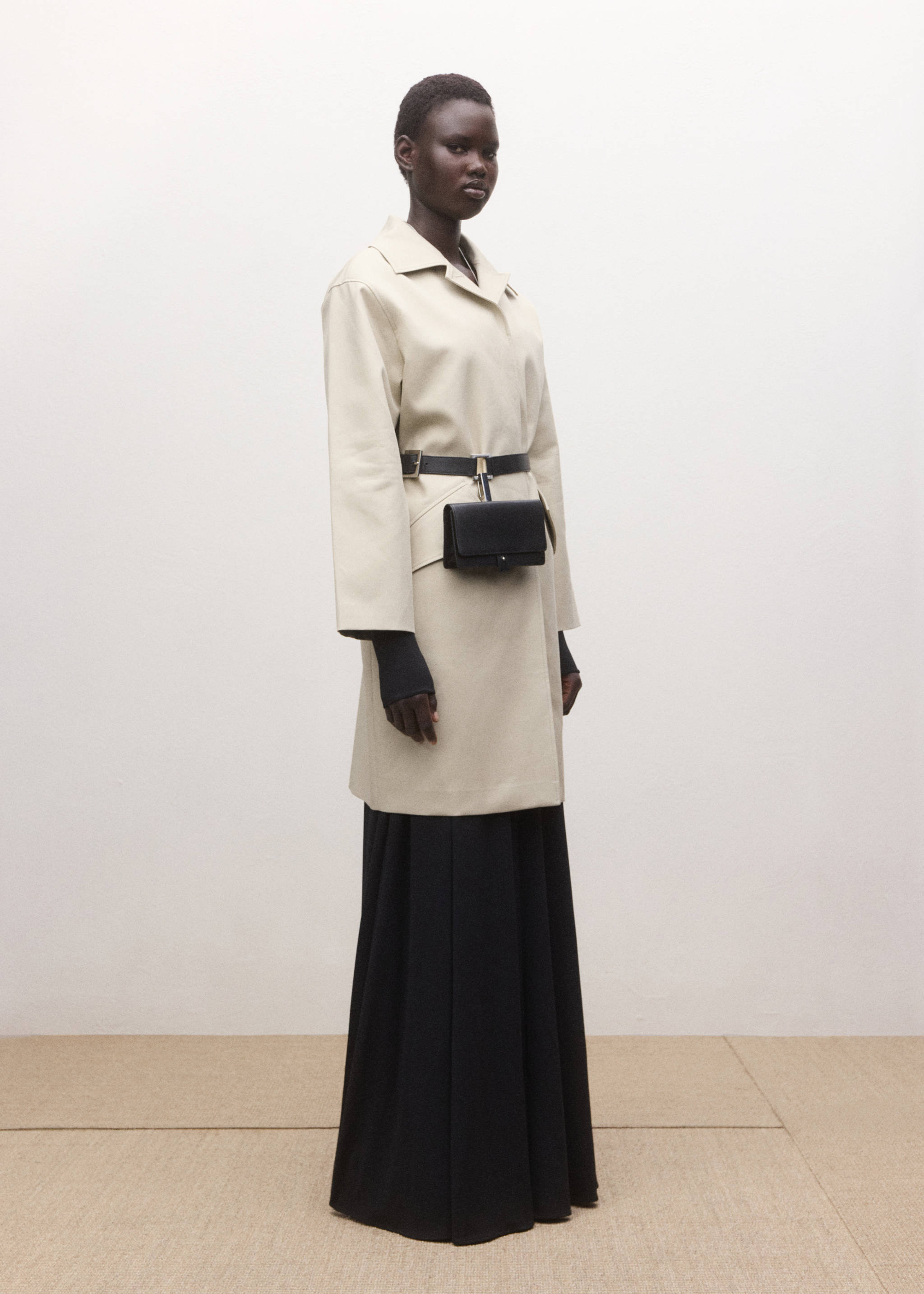 100% cotton trench with pockets - Details of the article 2