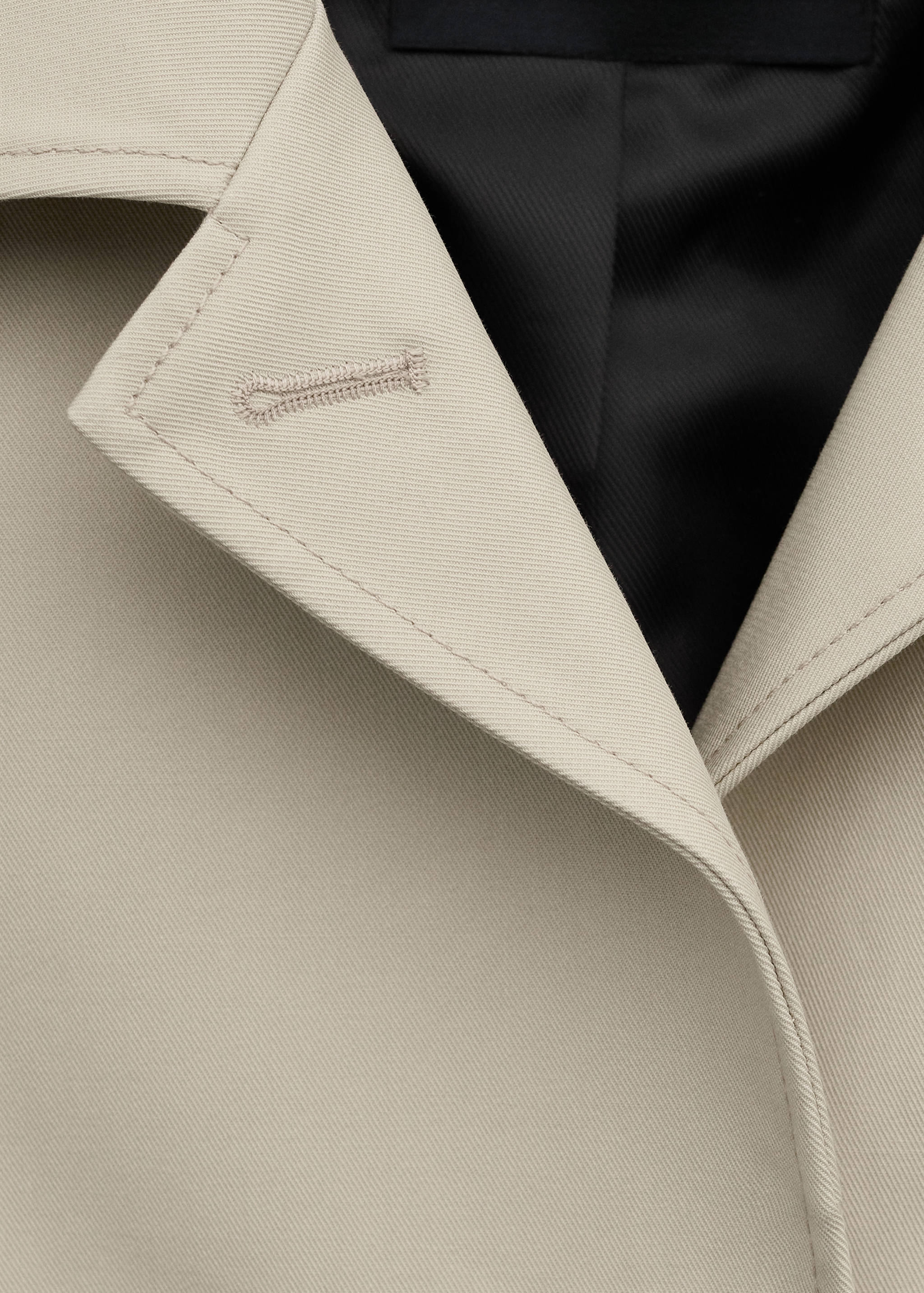 100% cotton trench with pockets - Details of the article 8