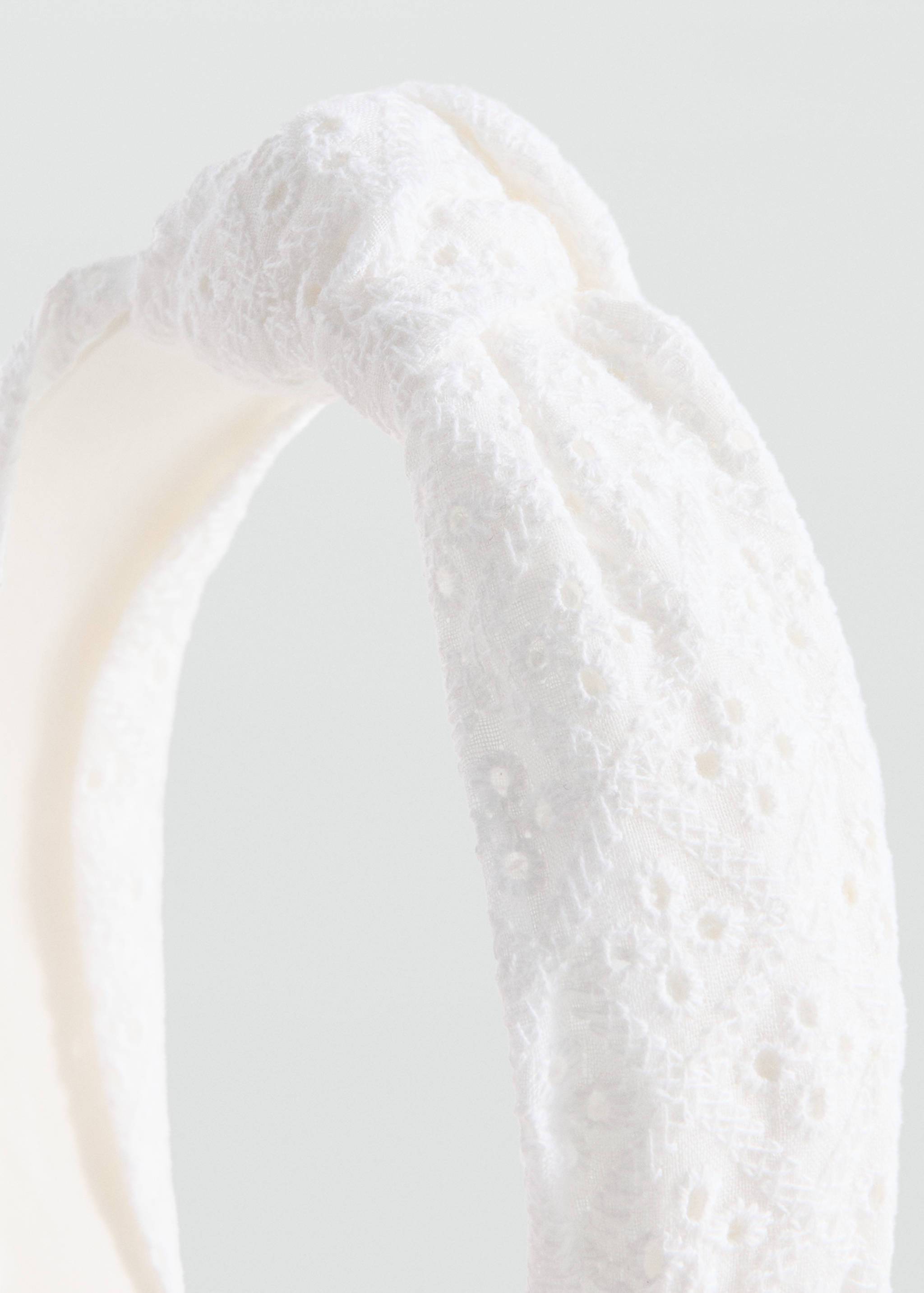 Serre-tête coton brodé - Plan moyen