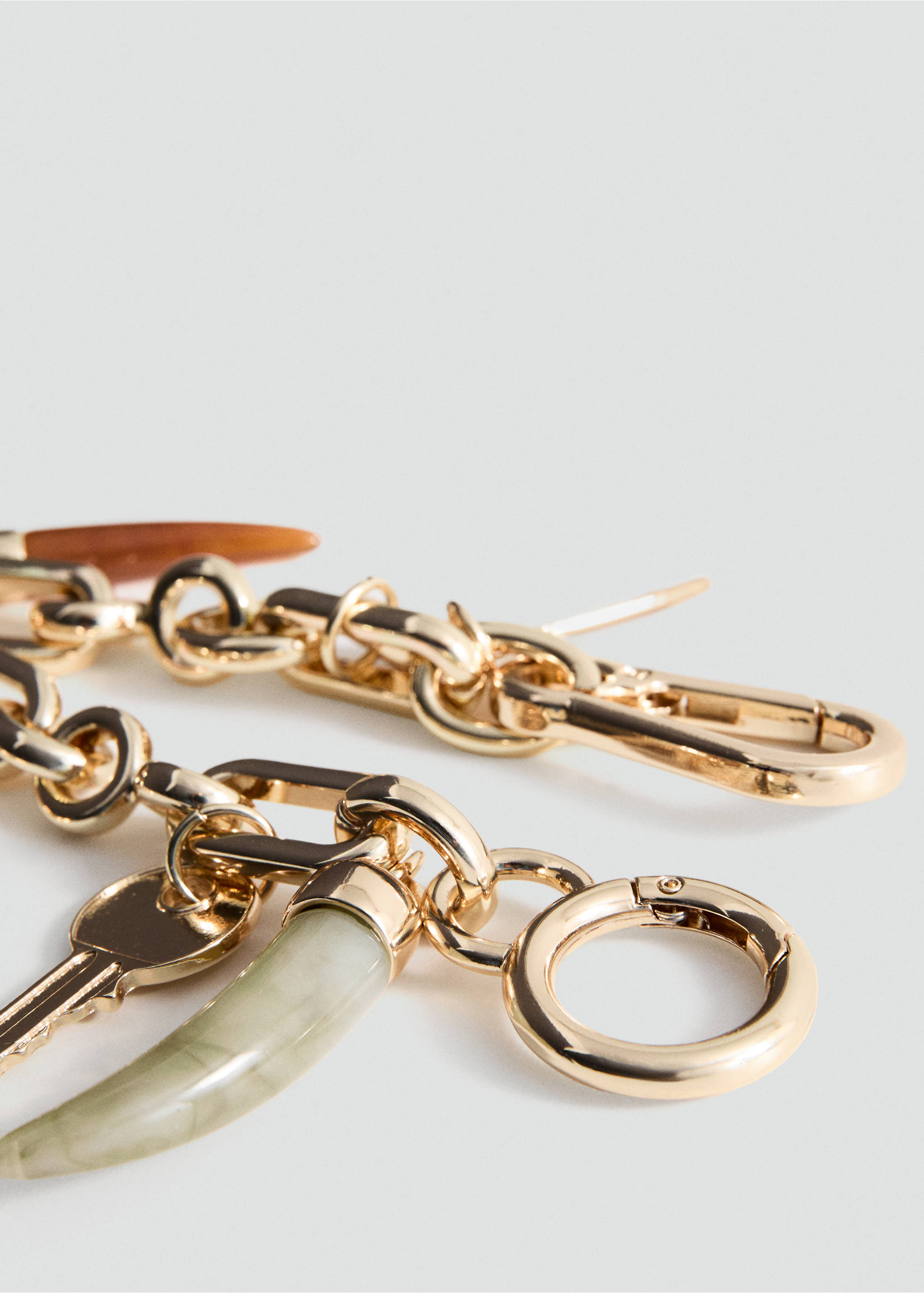 Charms key ring - Details of the article 1, Gold. Ref: 27084784-00.