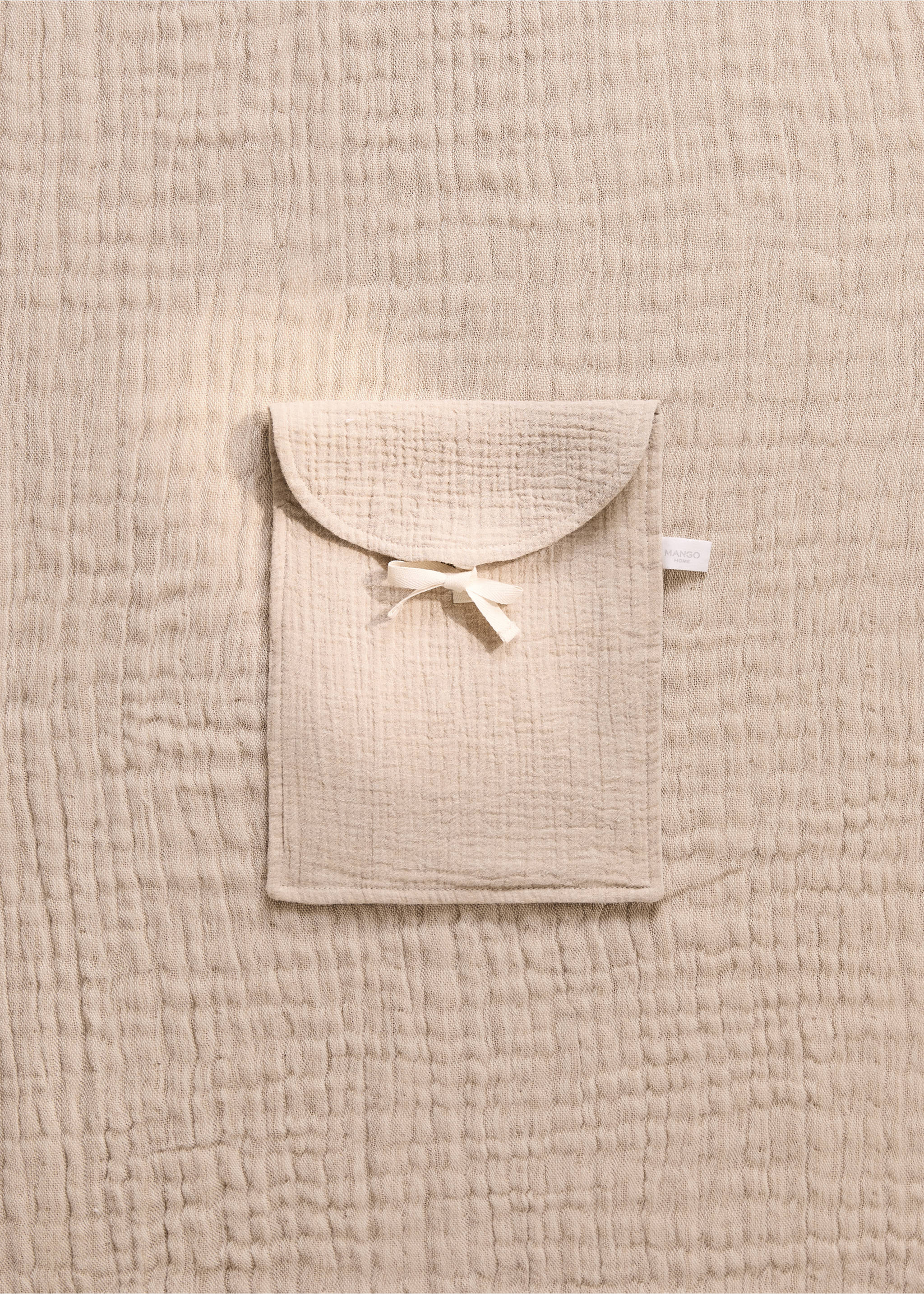 Children’s cotton gauze toiletry bag - General plane, Beige. Ref: 27084787-00.