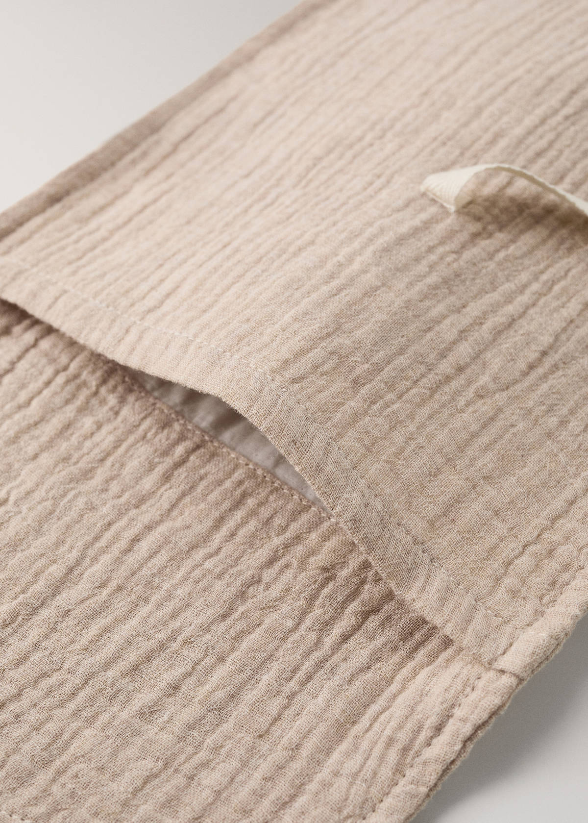 Children’s cotton gauze toiletry bag — Beige