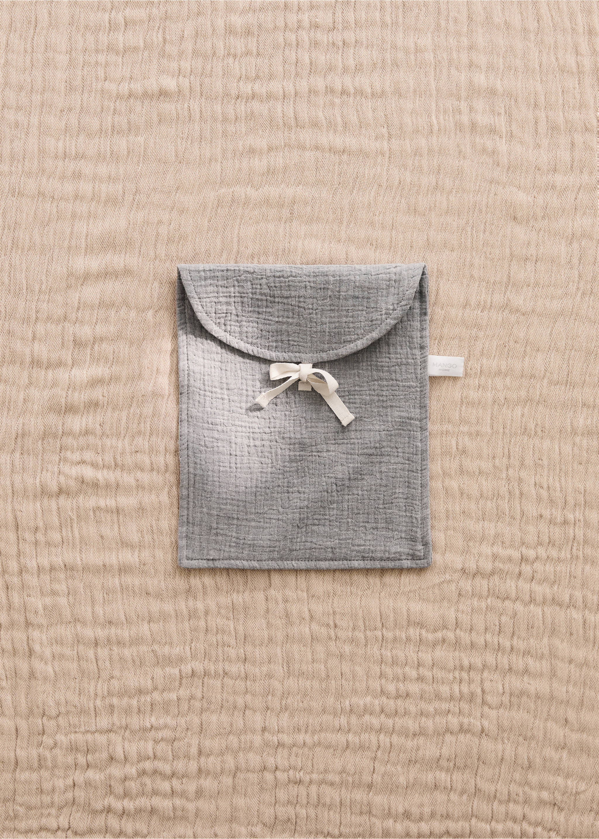 Children’s cotton gauze toiletry bag - General plane, Grey. Ref: 27084787-00.