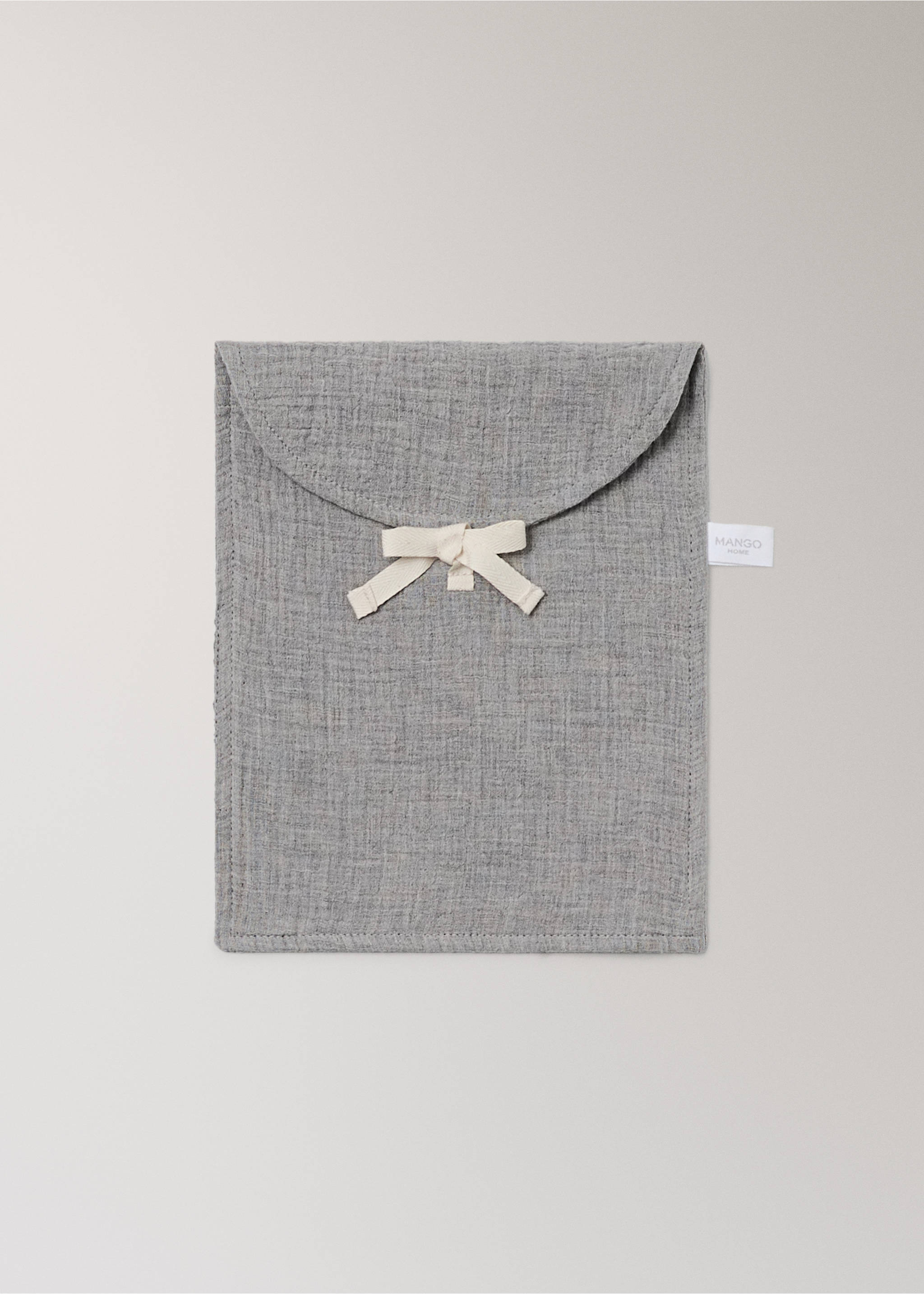 Children’s cotton gauze toiletry bag - Article without model, Grey. Ref: 27084787-00.