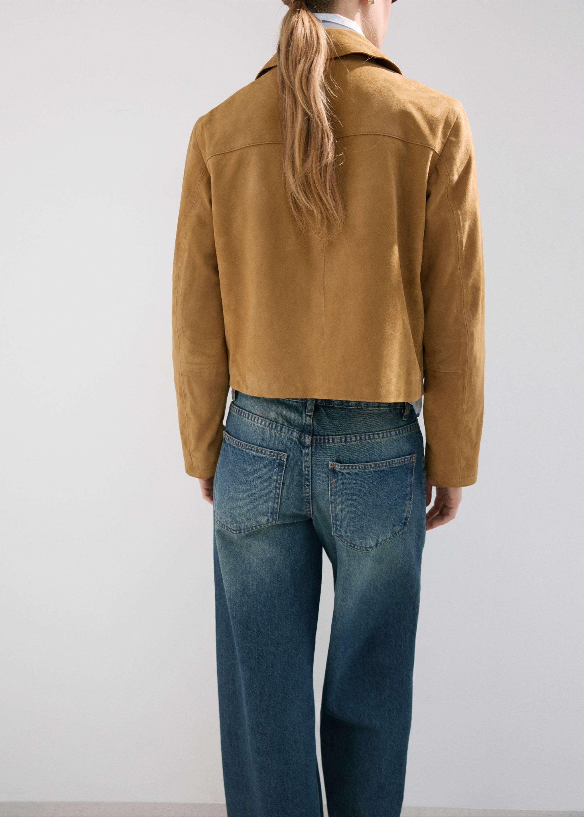 Chaqueta ante bolsillos - Reverso del artículo