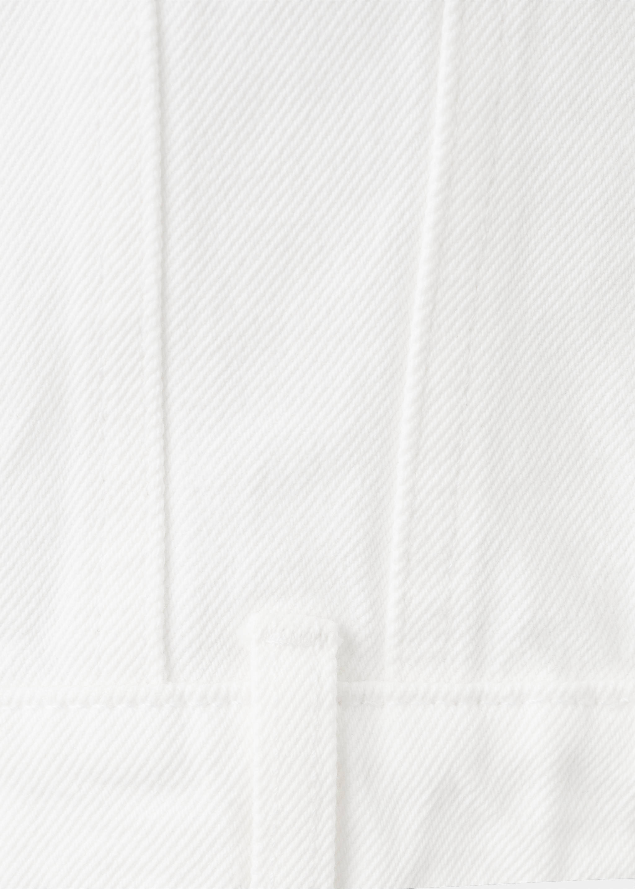 Basic denim jacket - Details of the article 0, White. Ref: 27085142-00.