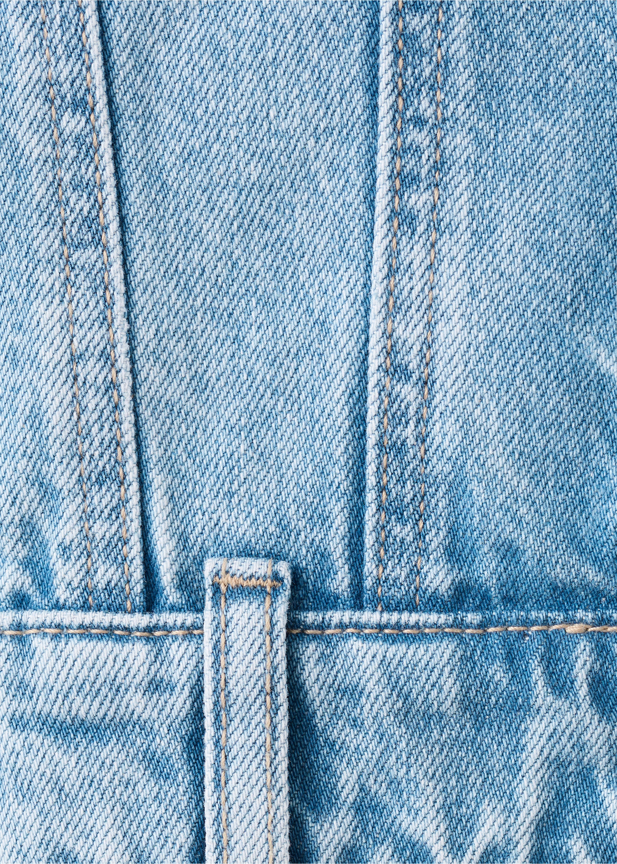 Basic denim jacket - Details of the article 8, Medium Blue. Ref: 27085142-00.