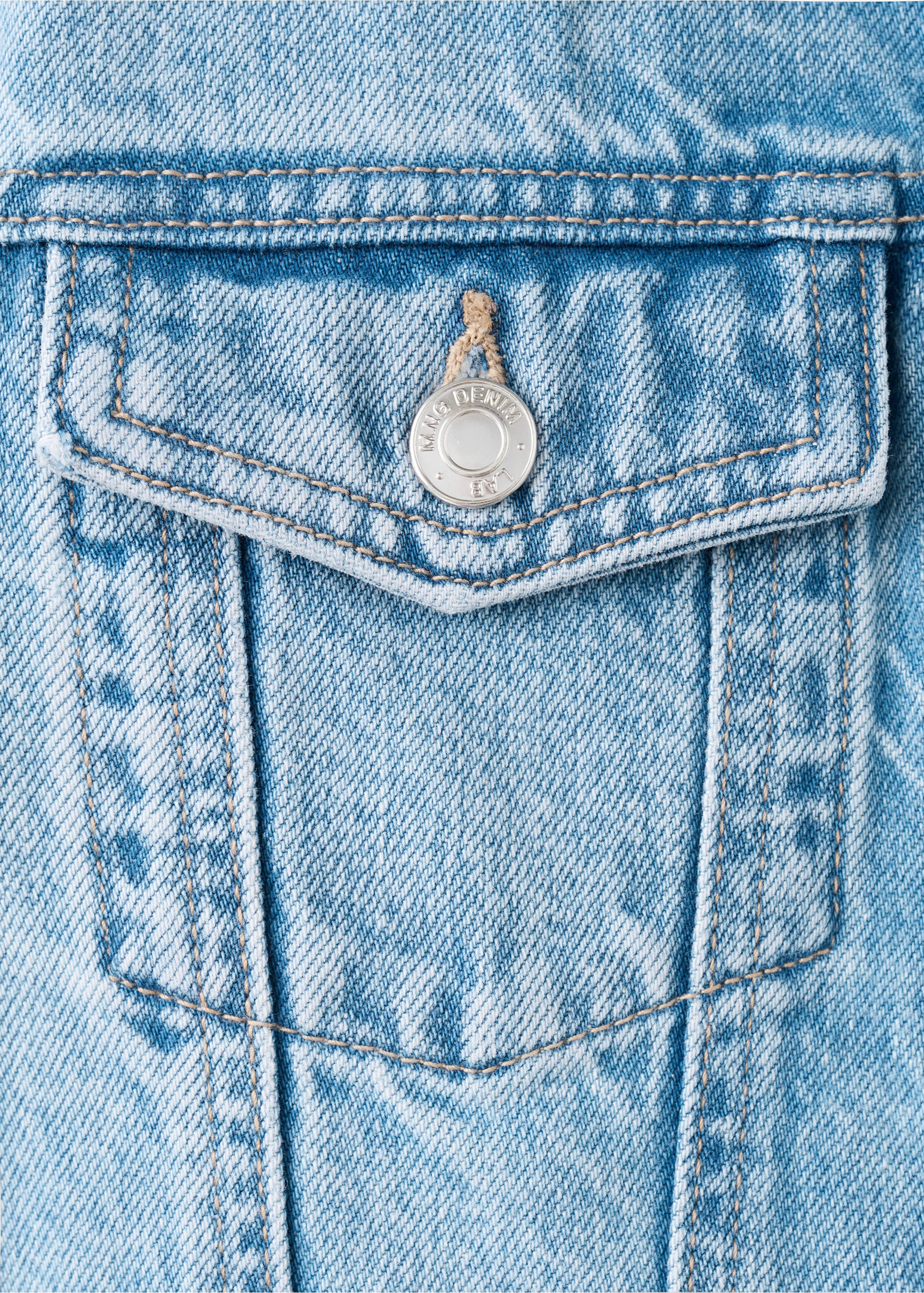 Basic denim jacket - Details of the article 0, Medium Blue. Ref: 27085142-00.