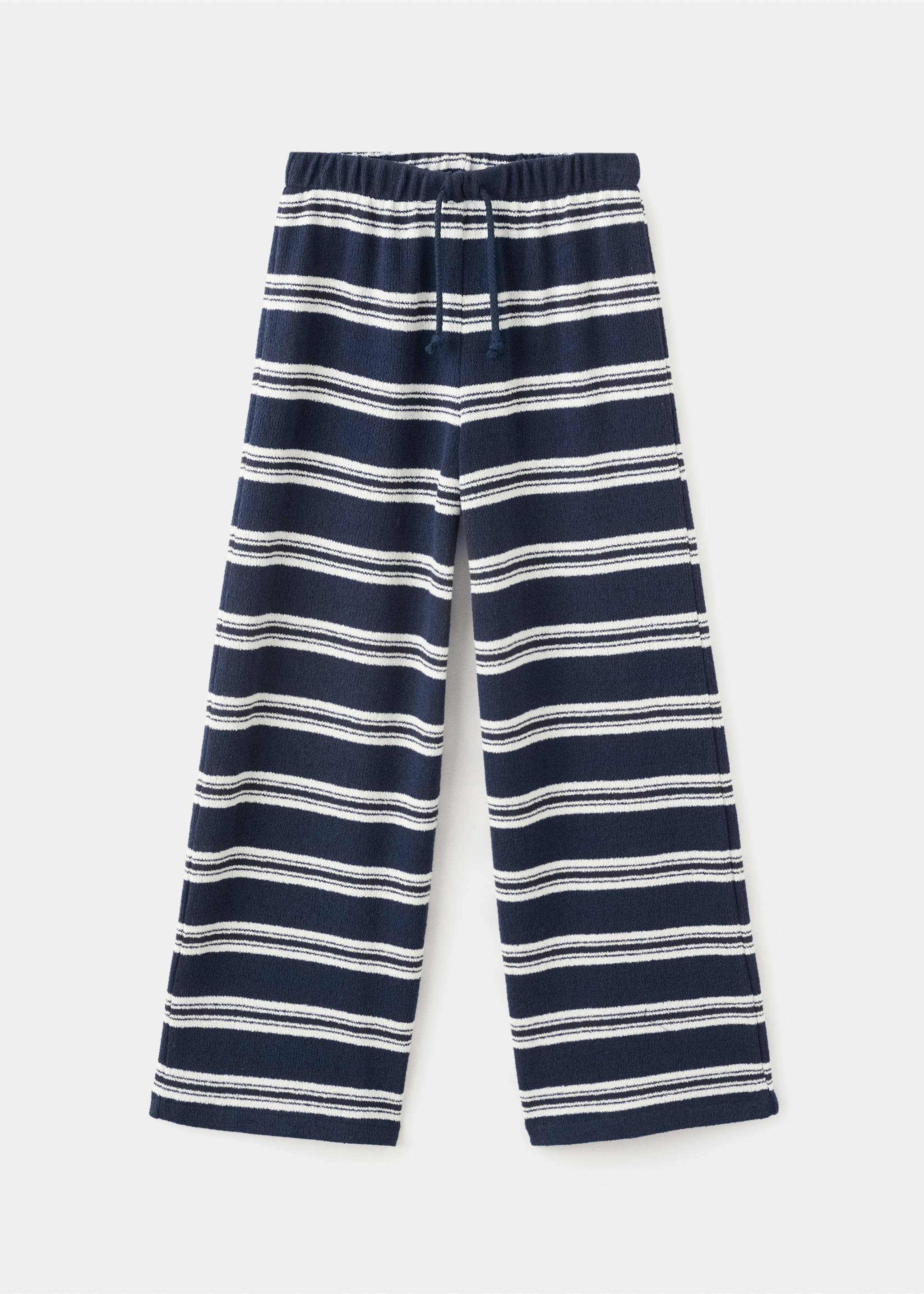 Striped knit trousers - Article without model, Navy. Ref: 27085143-00.