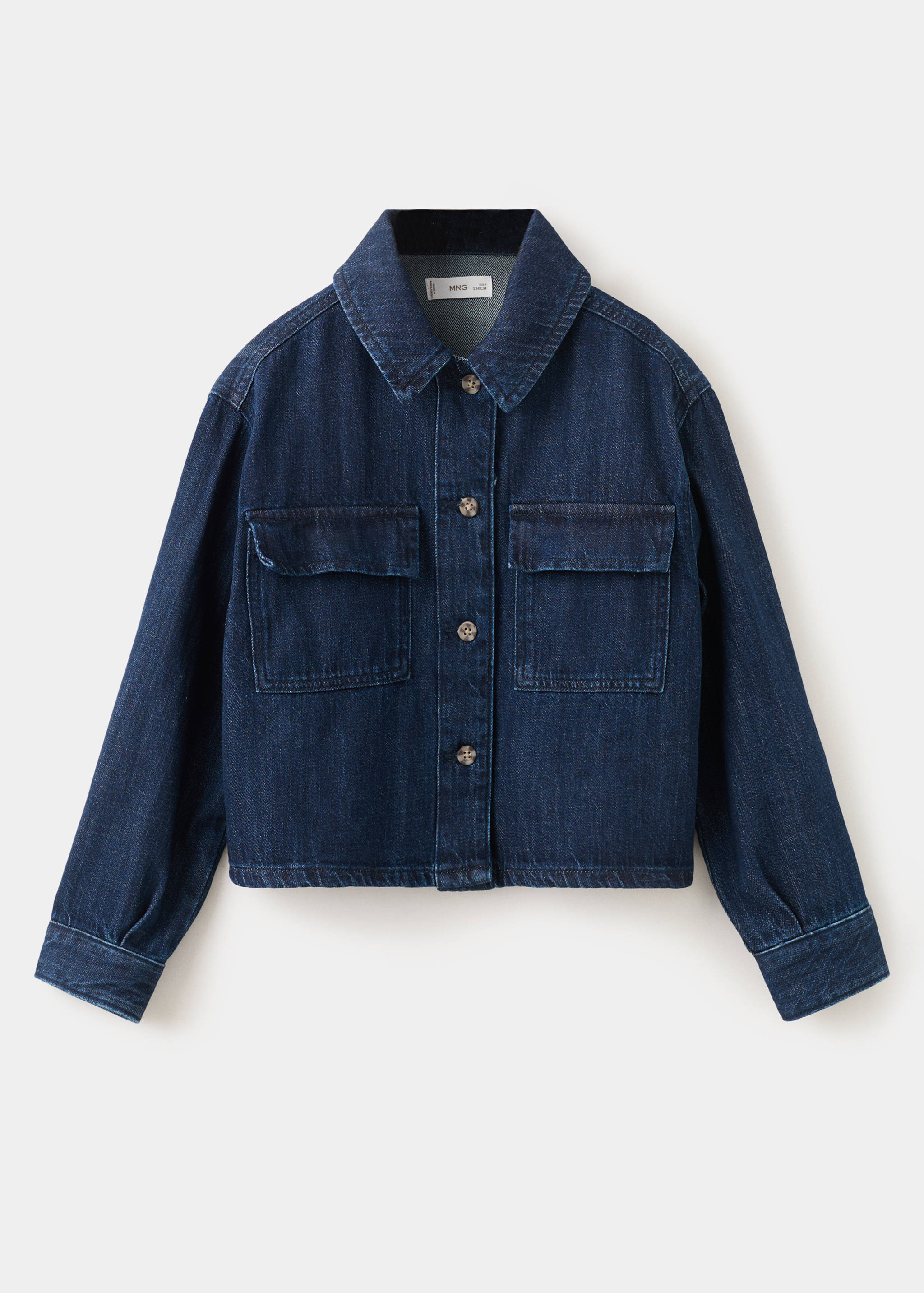 Chest-pocket denim shirt - Article without model