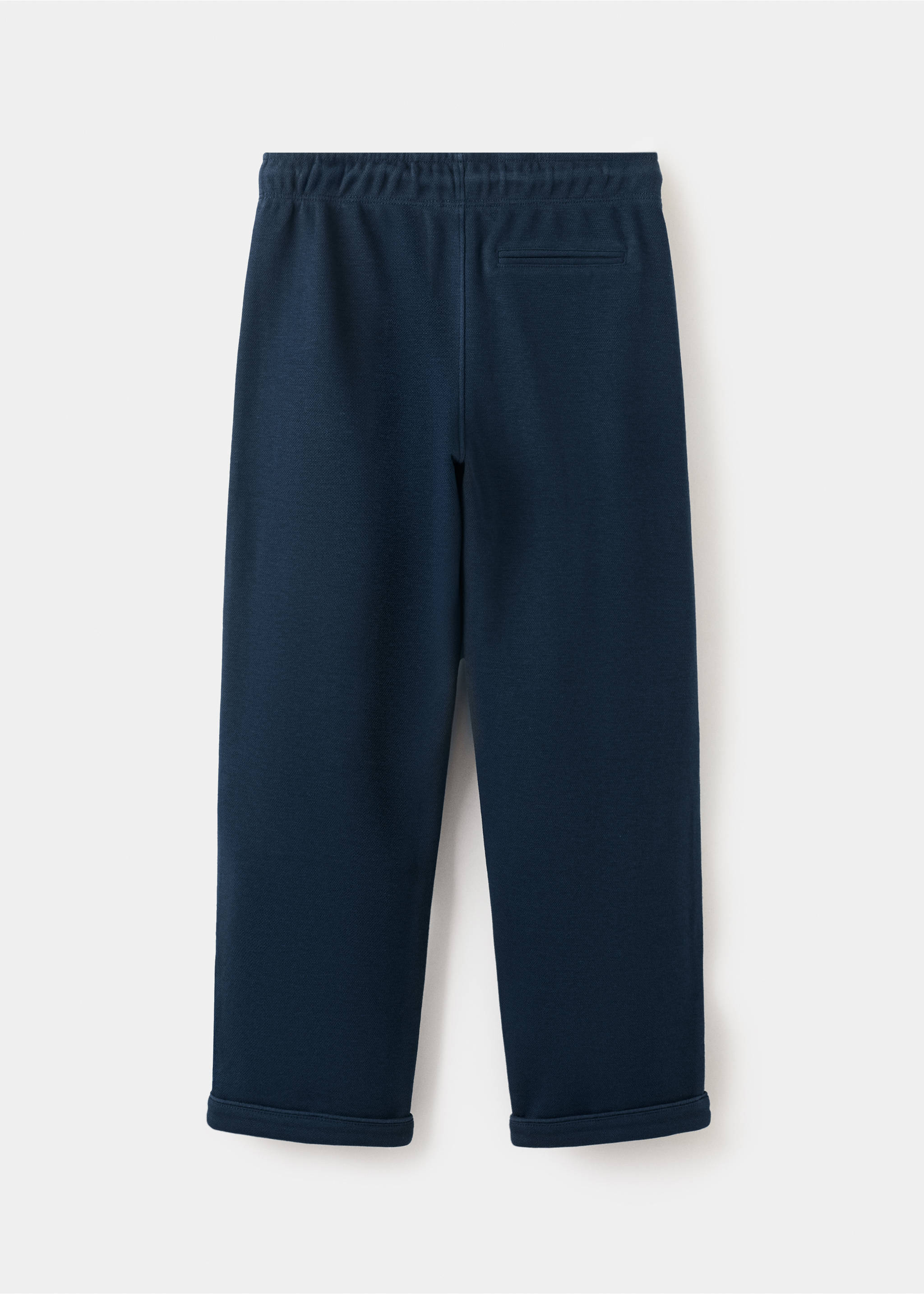 Pantalón algodón dobladillo - Reverso del artículo, Azul marino. Ref: 27085148-00.