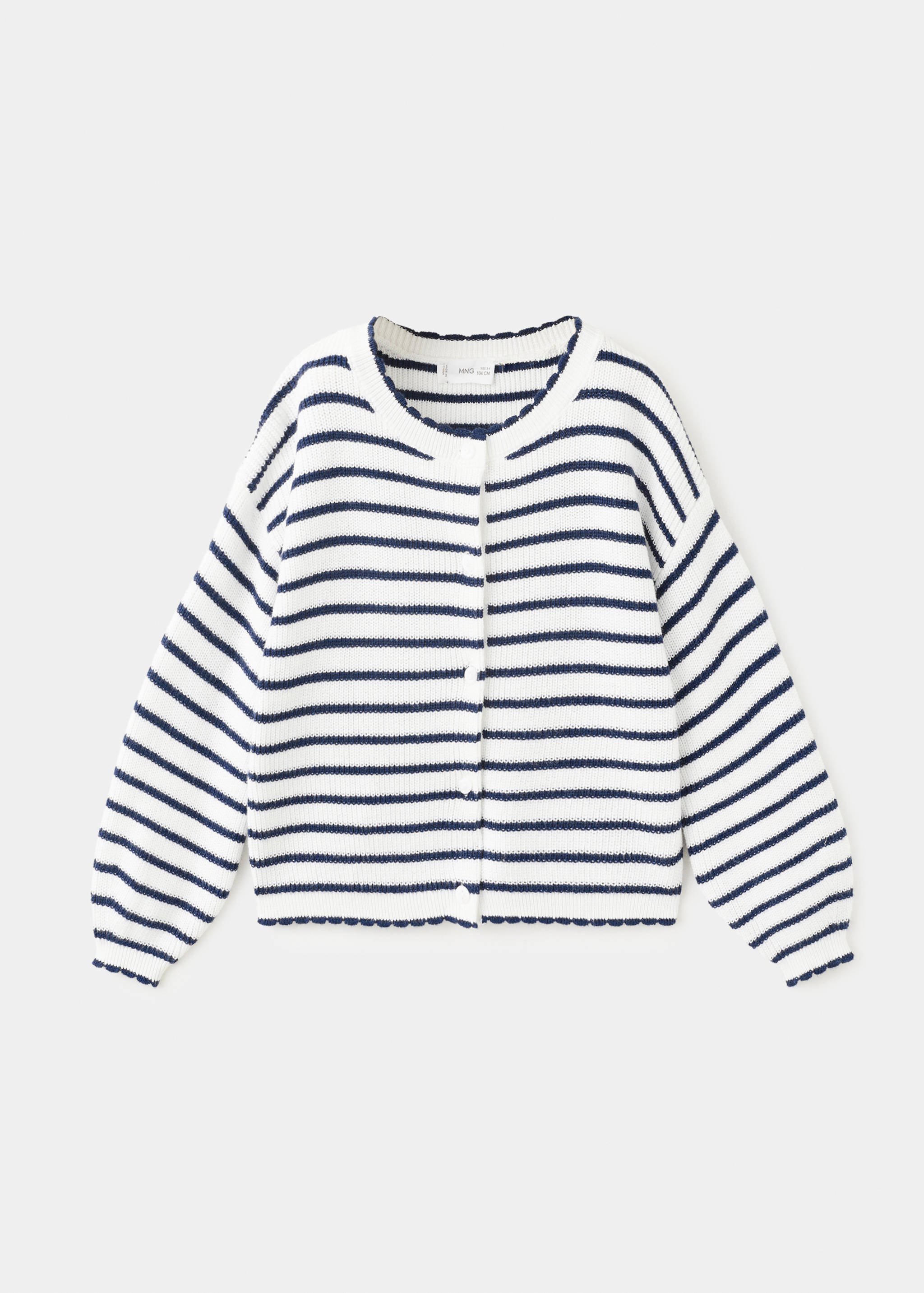 Stripped knit cardigan - Article without model