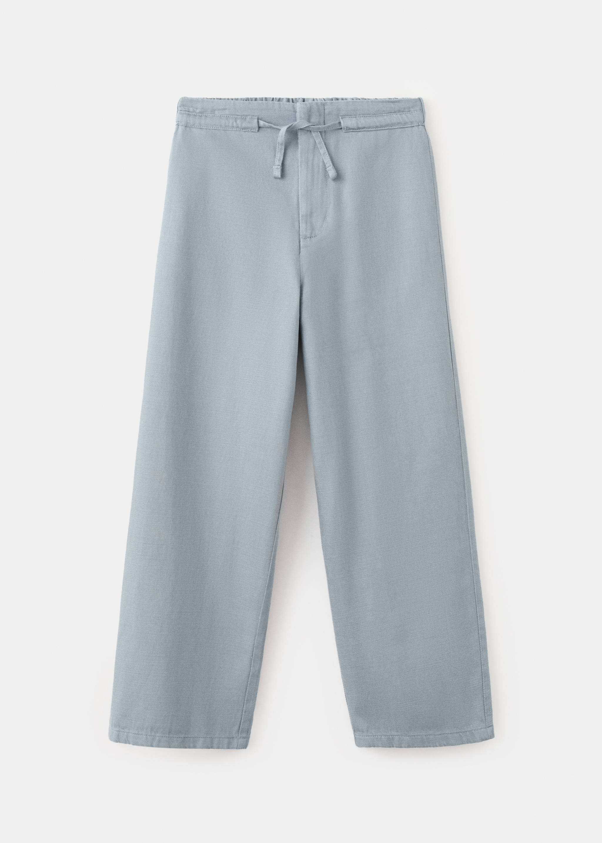 Drawstring cotton trousers - Article without model