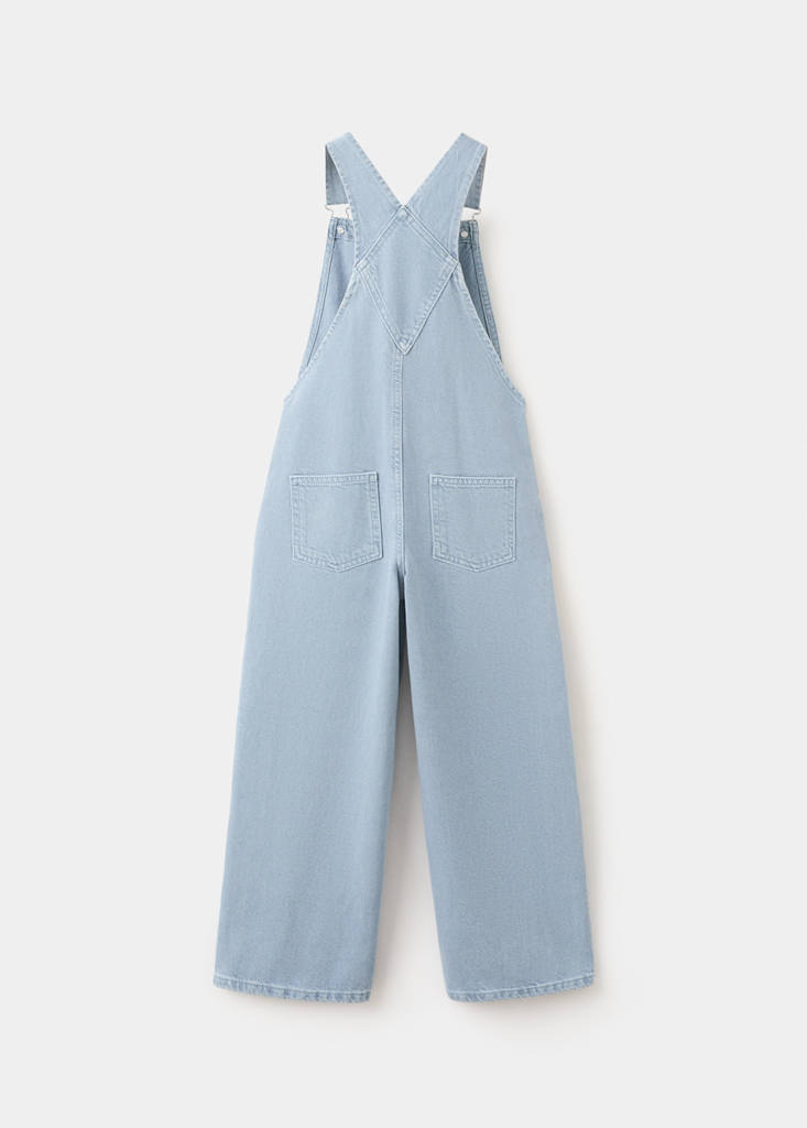 Long denim dungarees — Blue