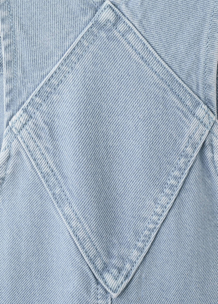 Long denim dungarees — Blue