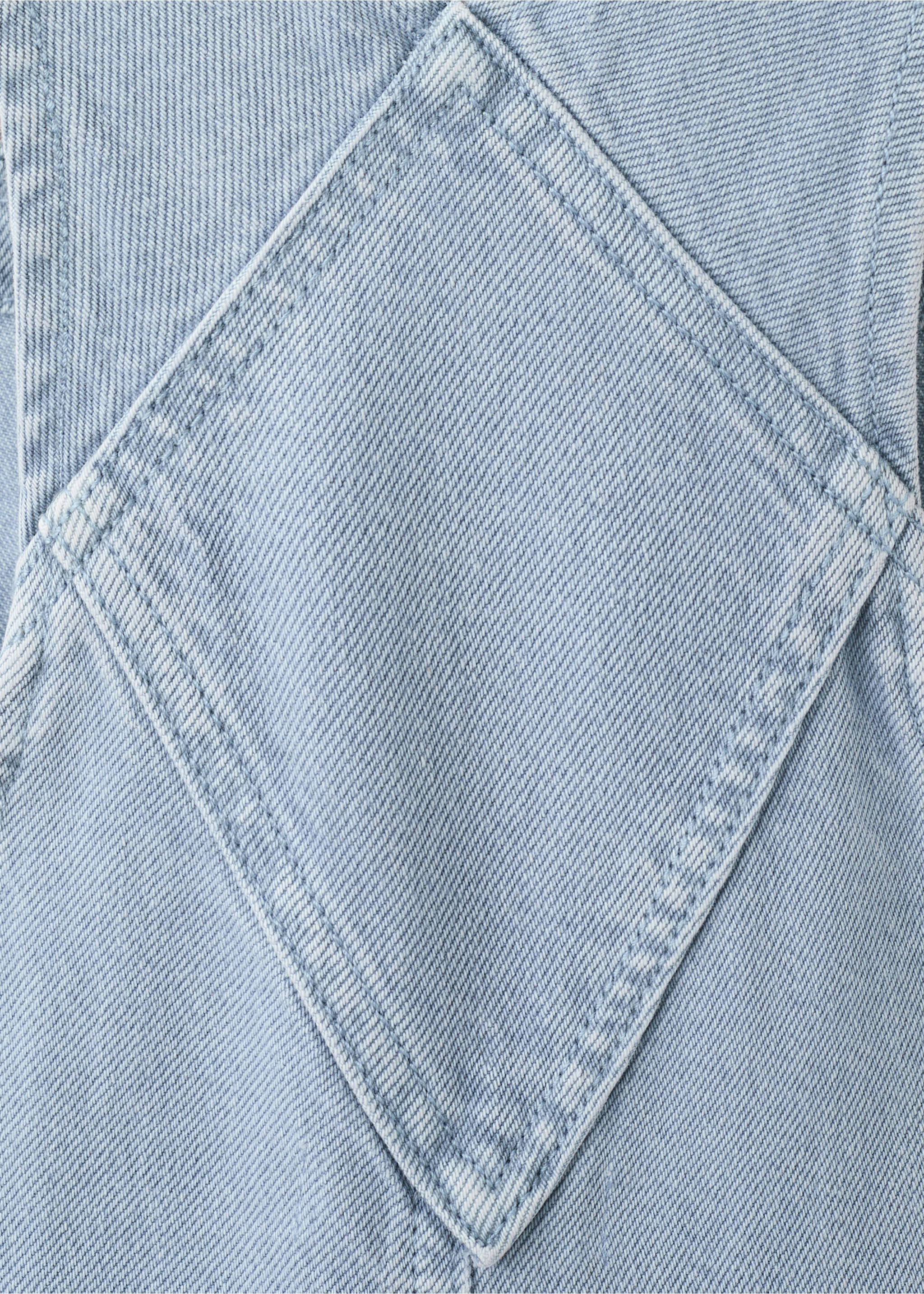 Long denim dungarees - Details of the article 0, Blue. Ref: 27085153-00.