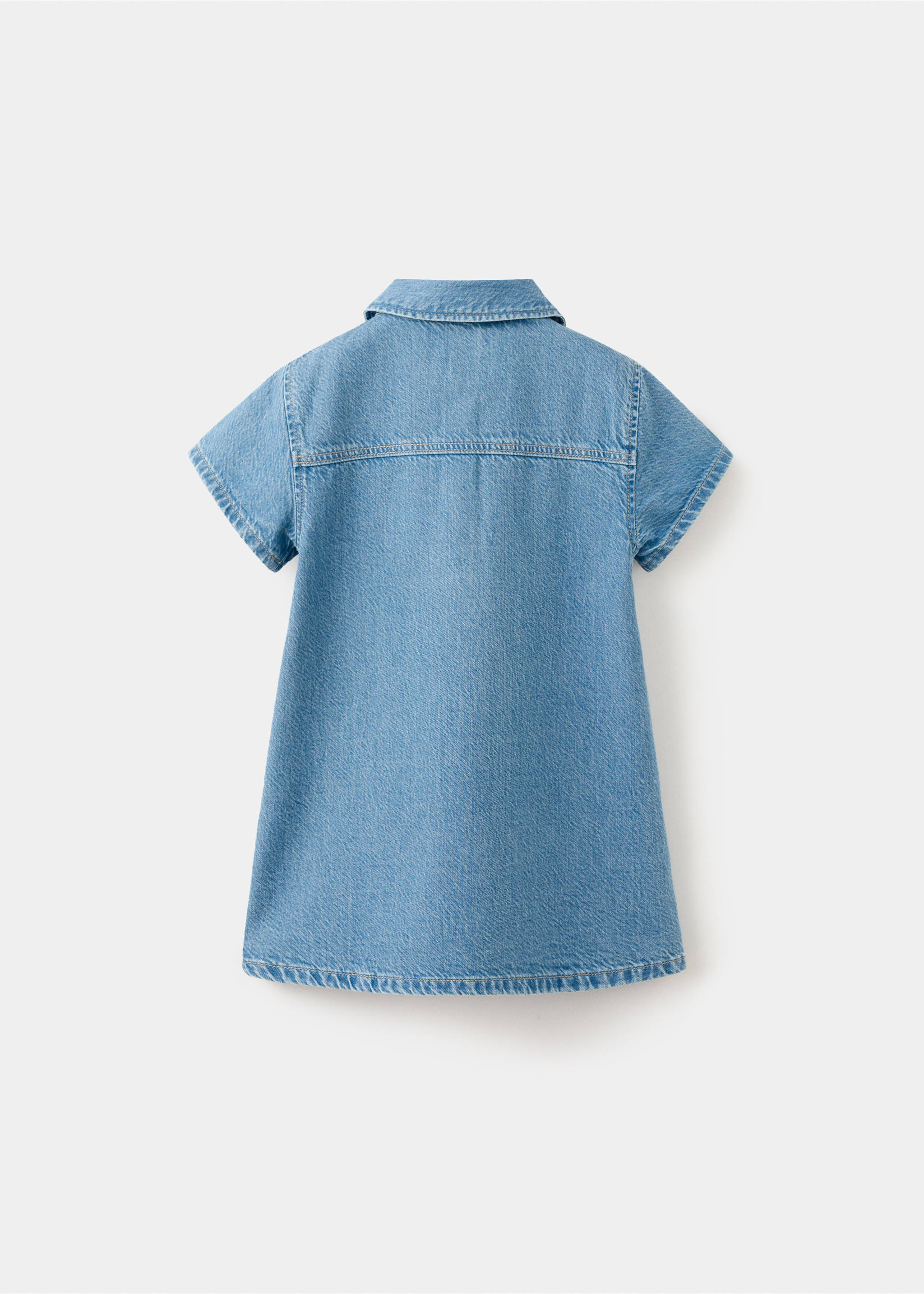 Denim shirt dress - Reverse of the article, Medium Blue. Ref: 27085154-00.