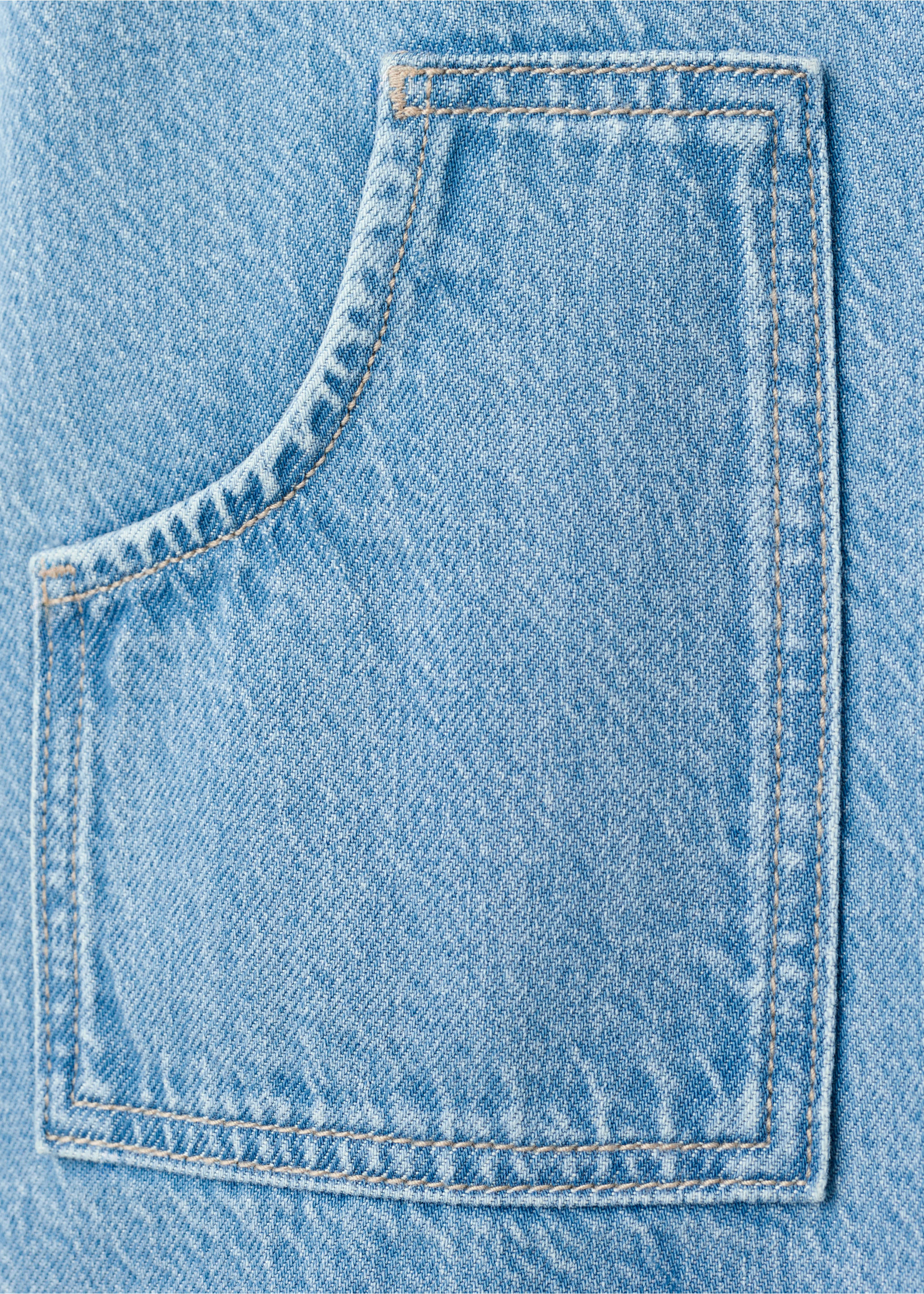 Denim shirt dress - Details of the article 0, Medium Blue. Ref: 27085154-00.