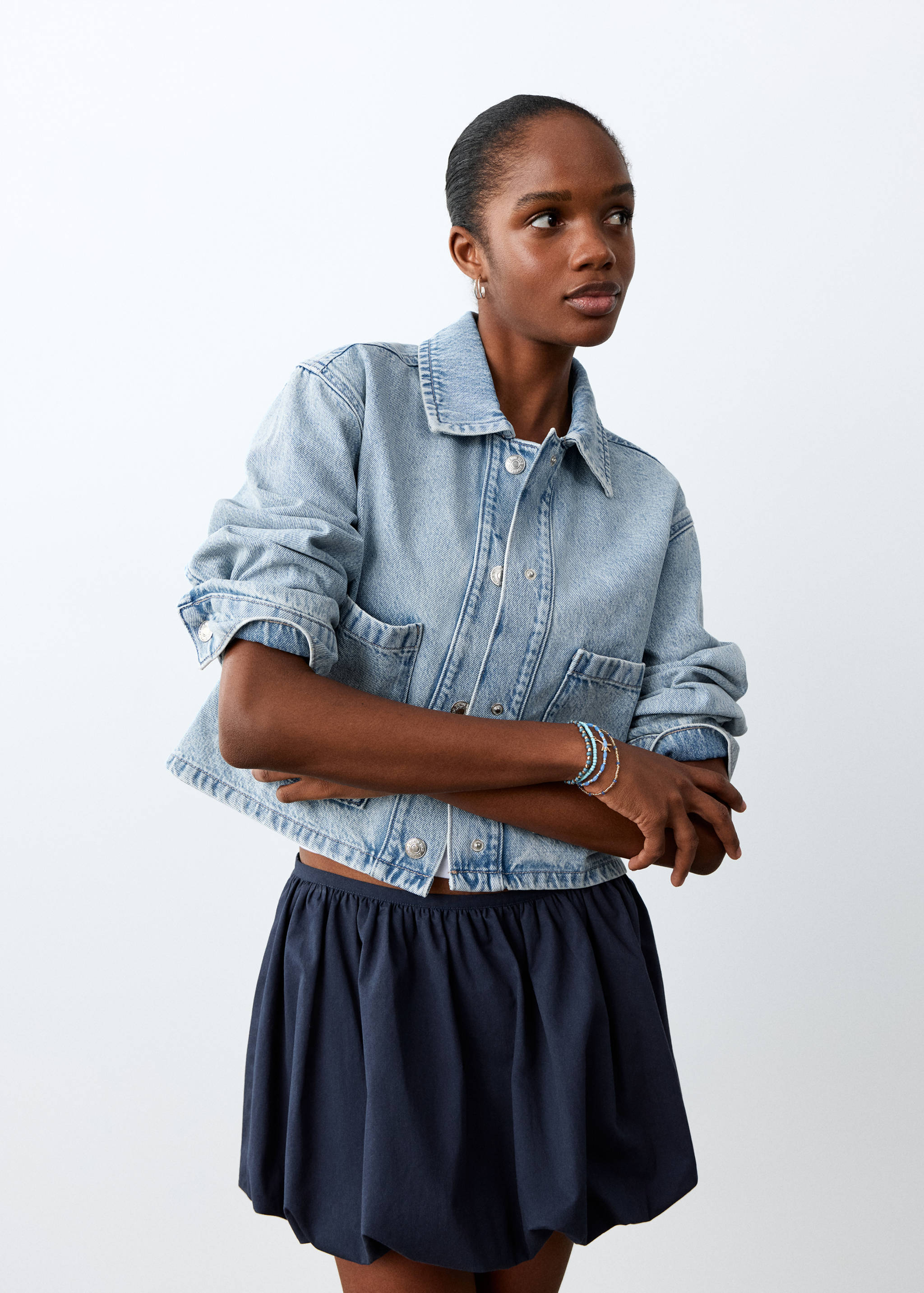 Denim jacket pockets - Medium plane