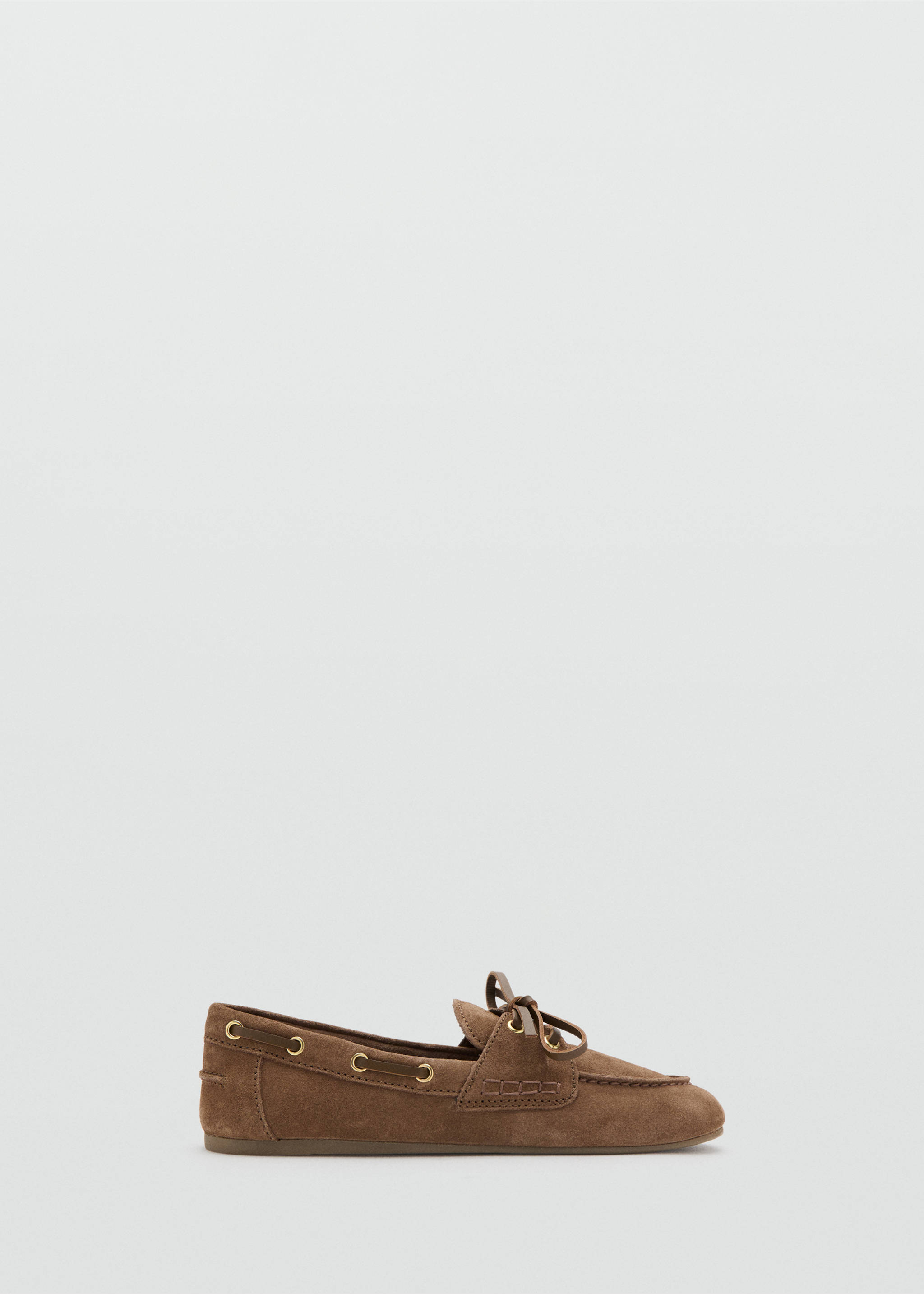 Chaussures bateau daim - Article sans modèle, Marron. Ref: 27085159-00.