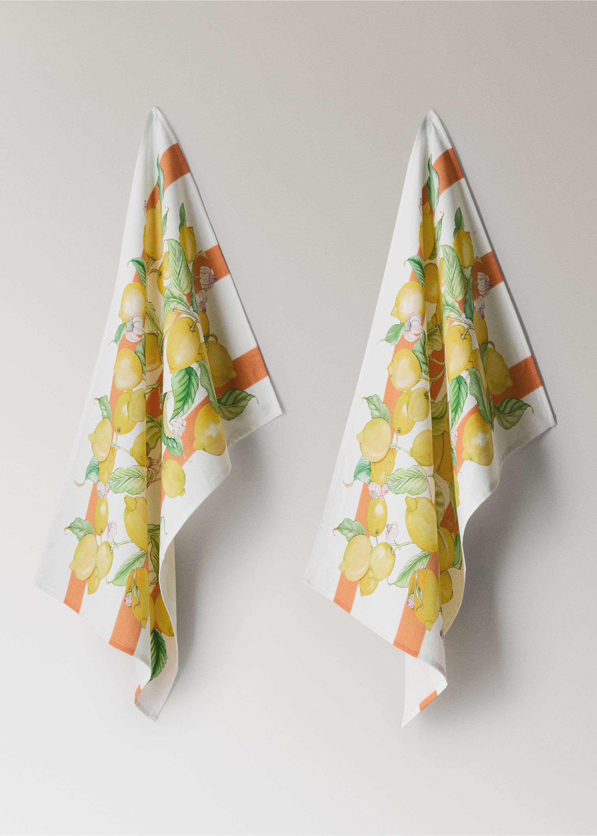 Lemon tea towels - Article without model, Yellow. Ref: 27085164-00.
