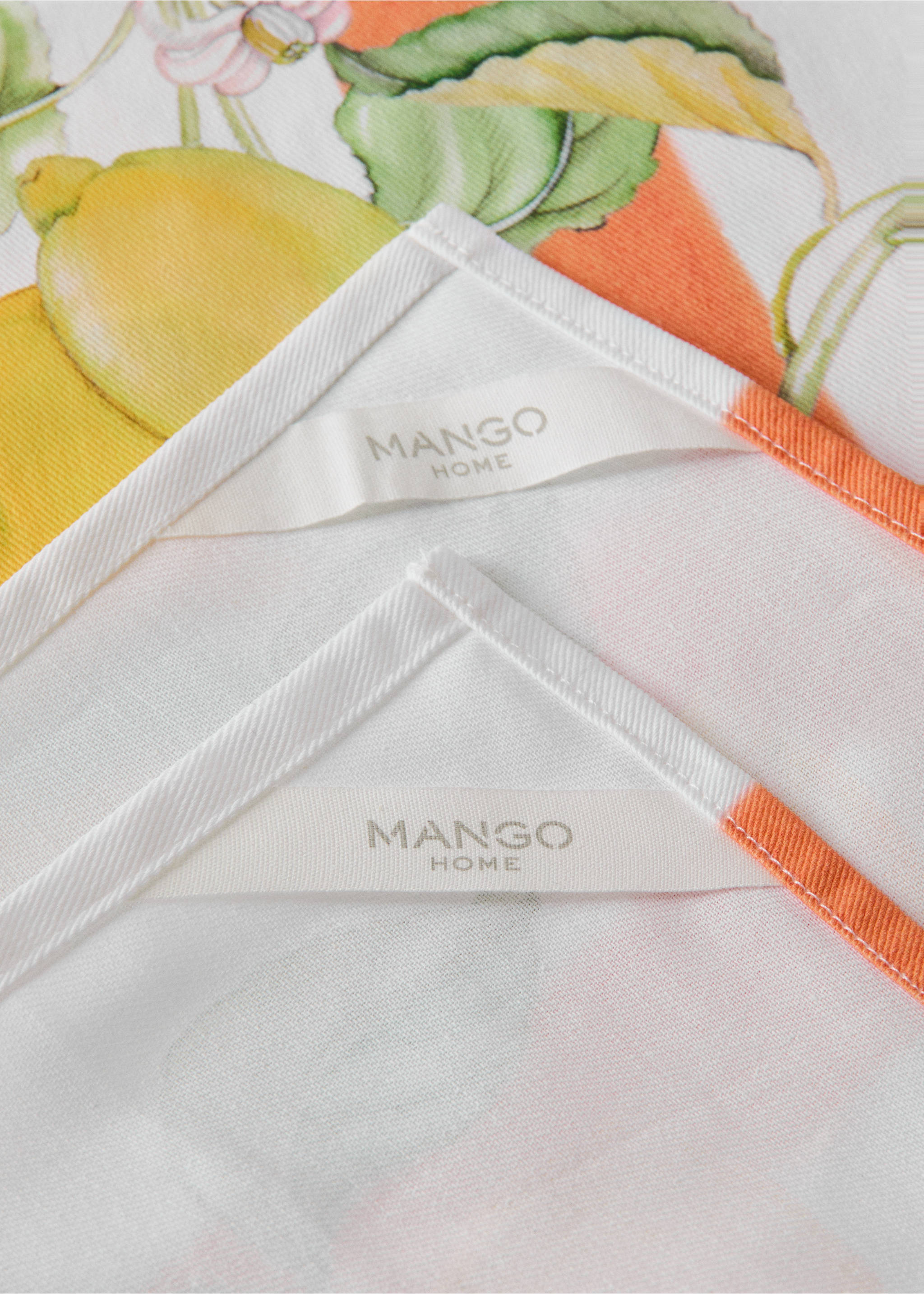 Lemon tea towels - Details of the article 3, Yellow. Ref: 27085164-00.