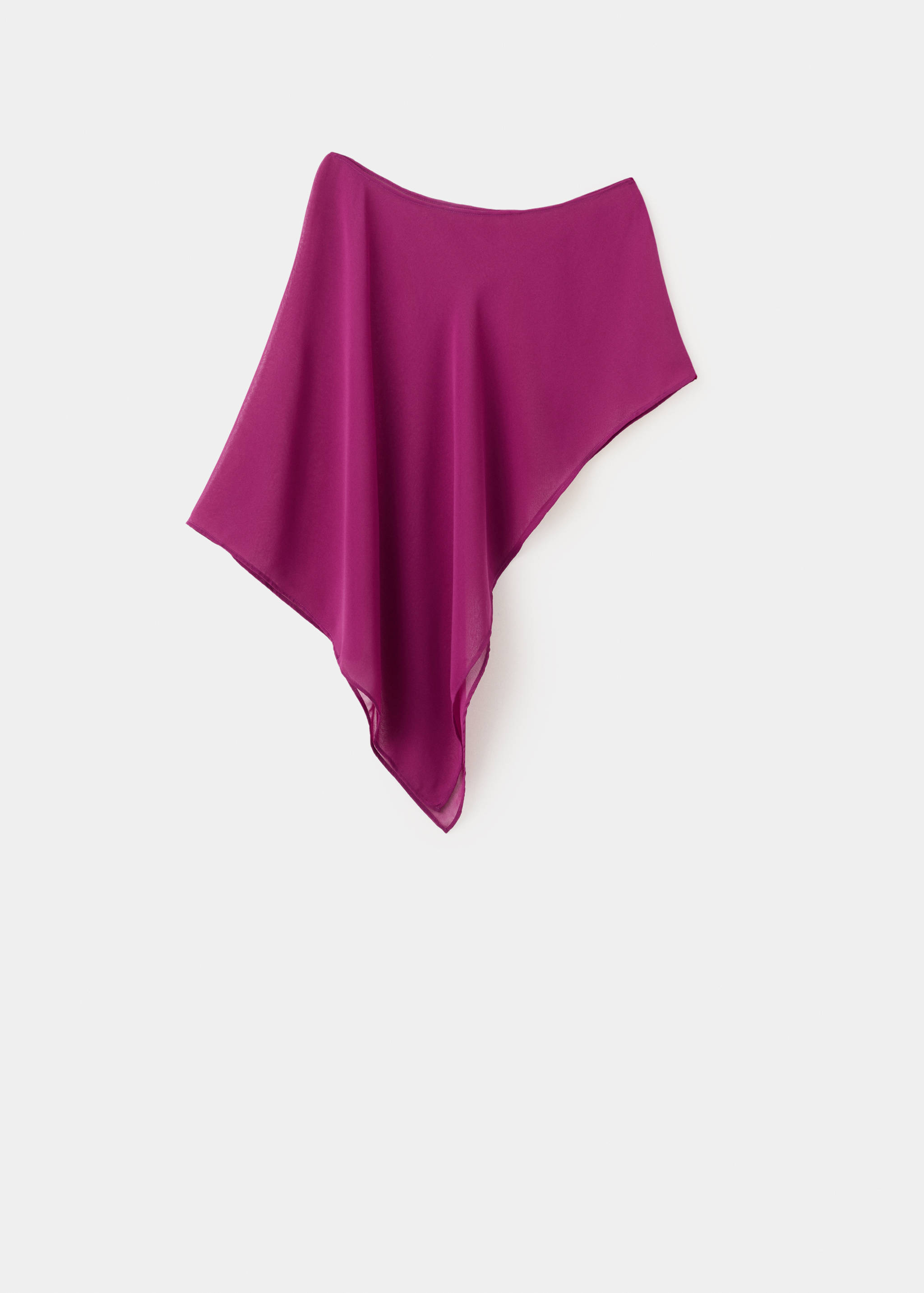 Asymmetric fluid cape - Article without model