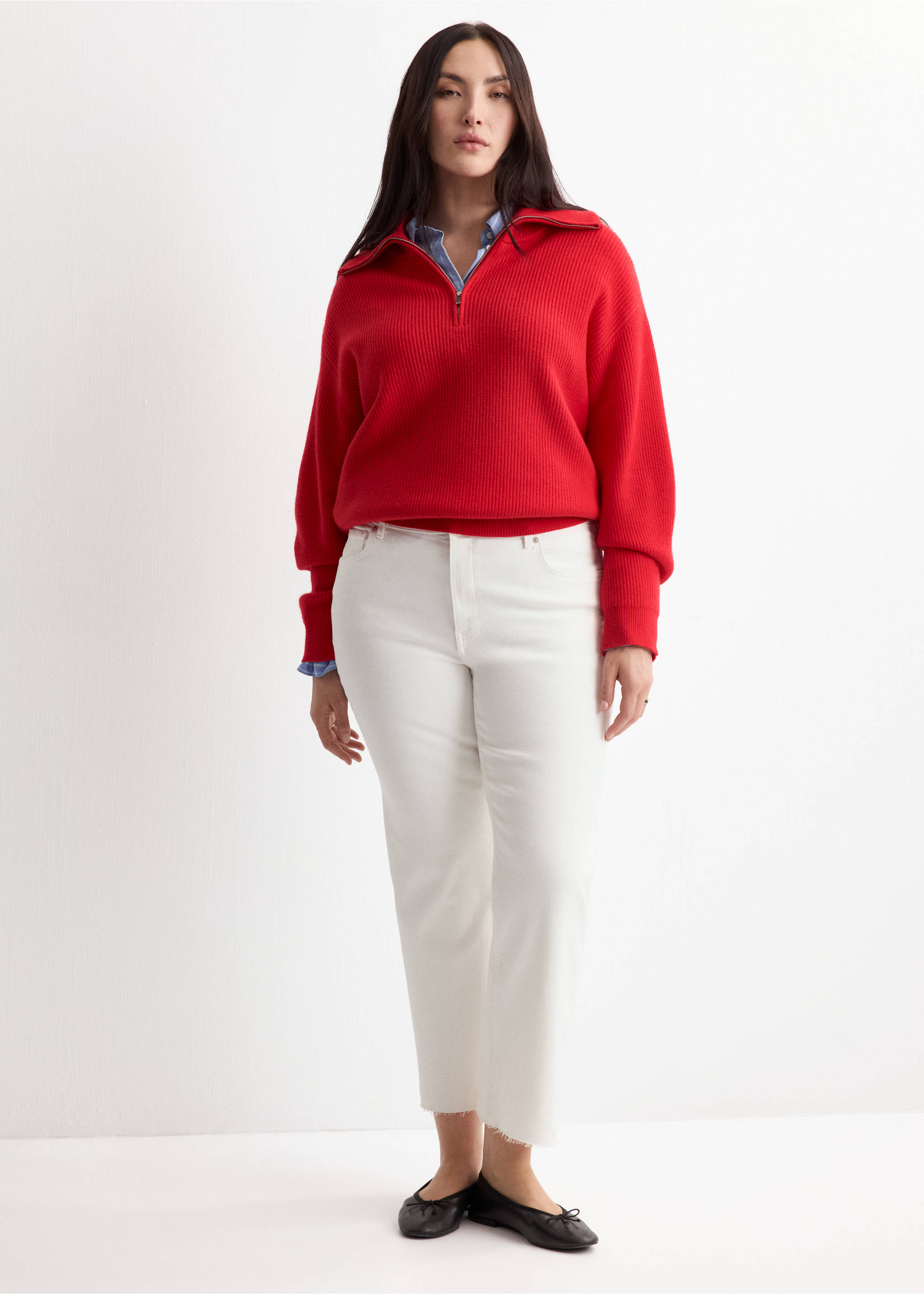 Jeans Sienna flare crop - Detalle del artículo 3, Blanco. Ref: 27085813-00.