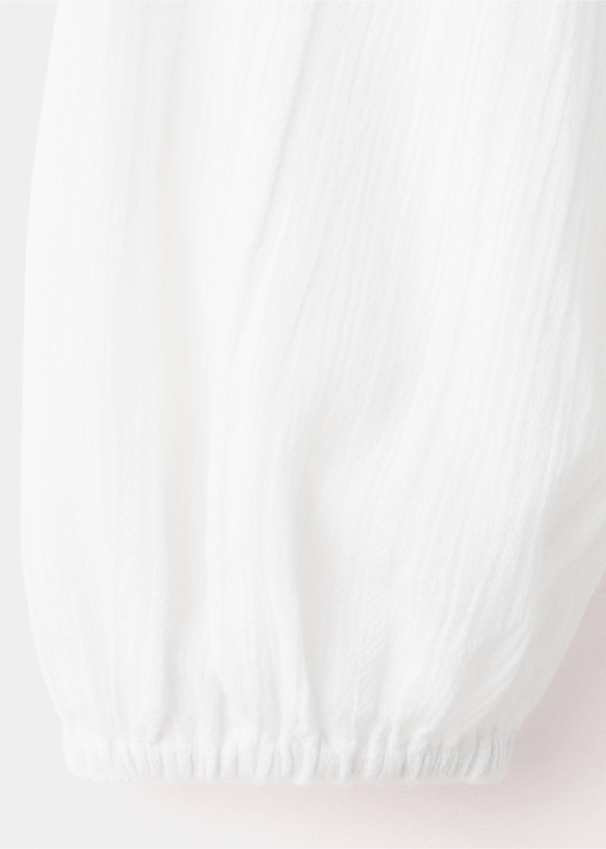 Блузка с воланами и бантом - Деталь изделия 0, Грязно-белый. Ref: 27085815-00.