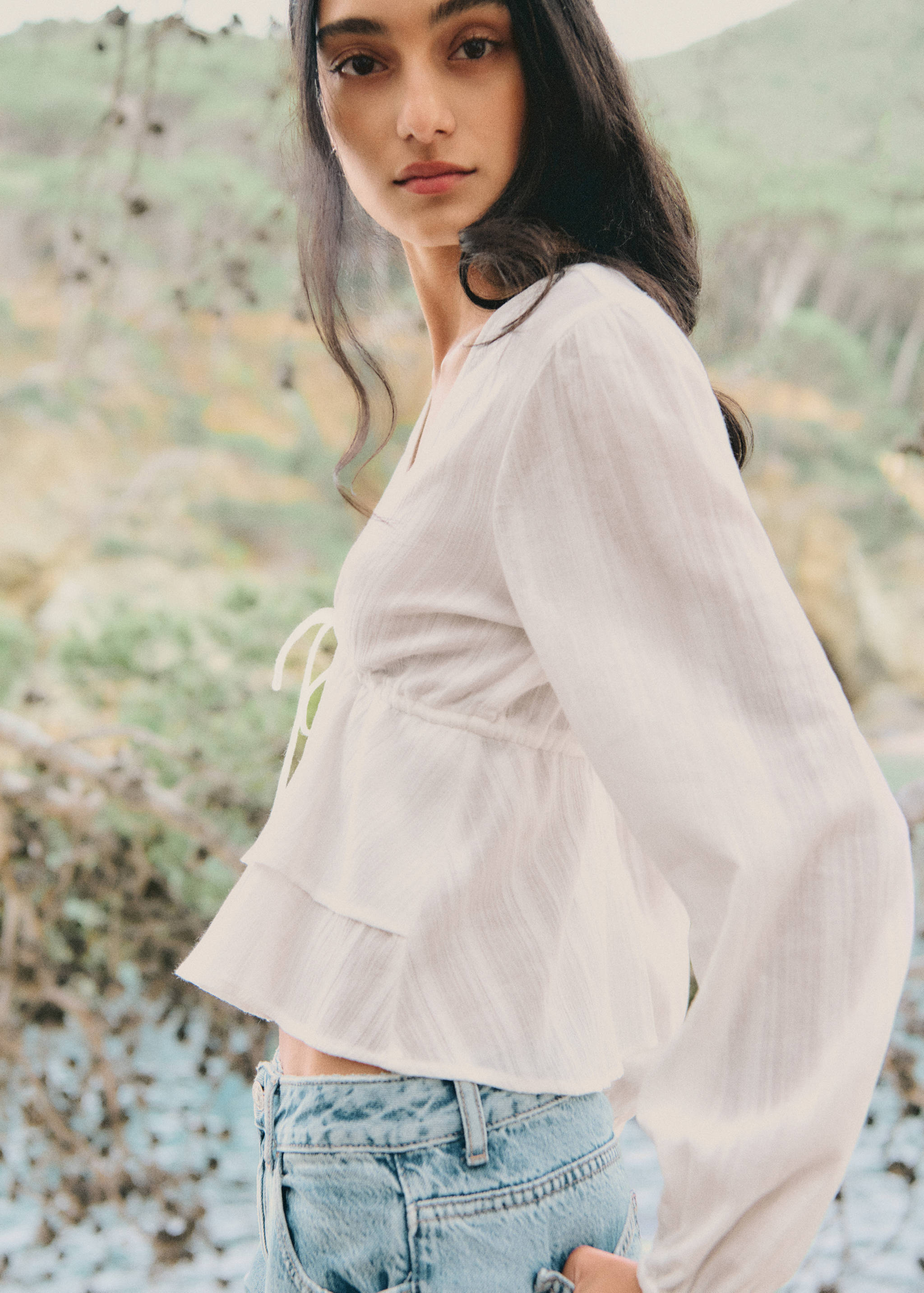 Blouse volants nœud - Détail de l'article 5