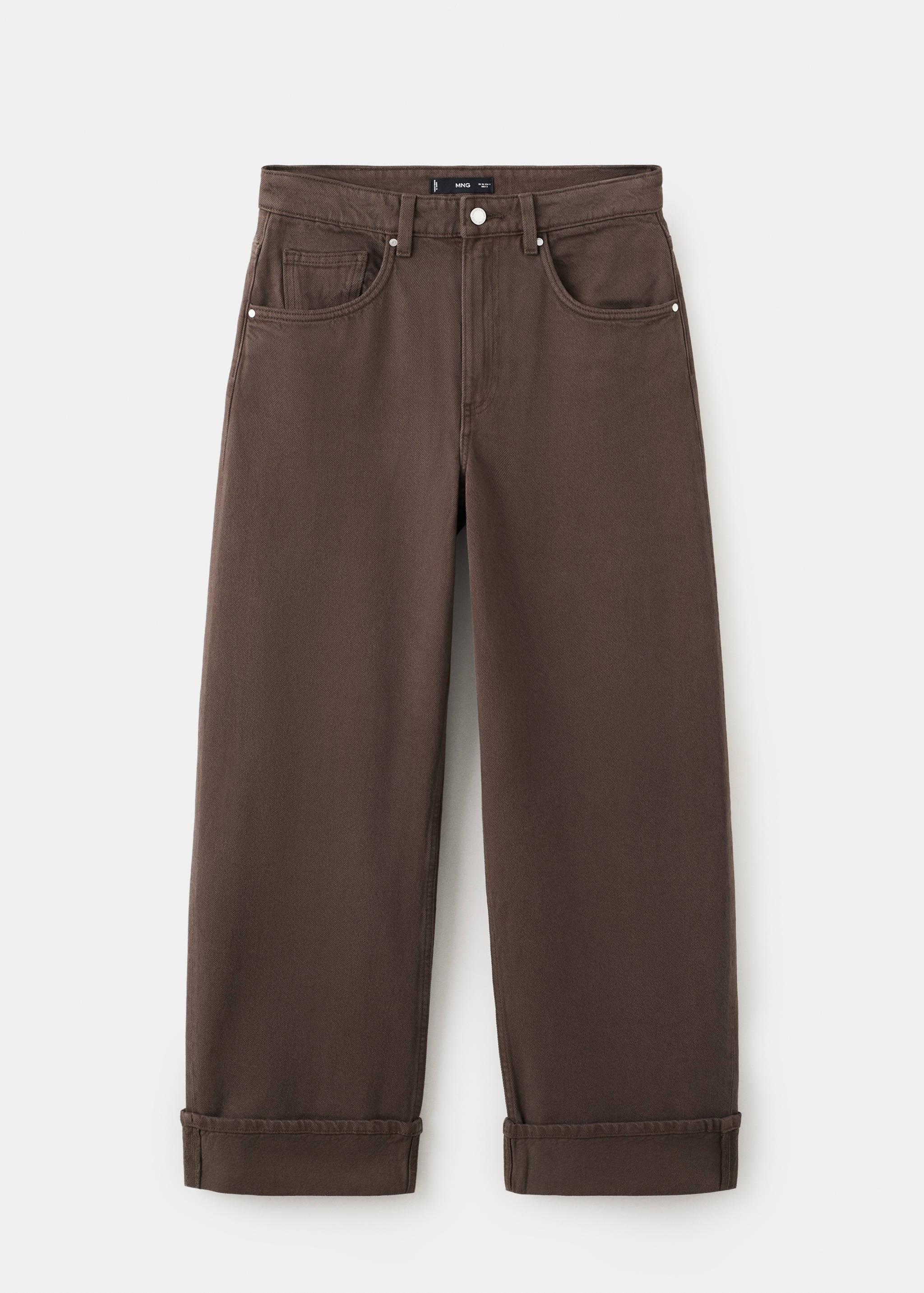 Balloon jeans with rolled-up hem - Article without model