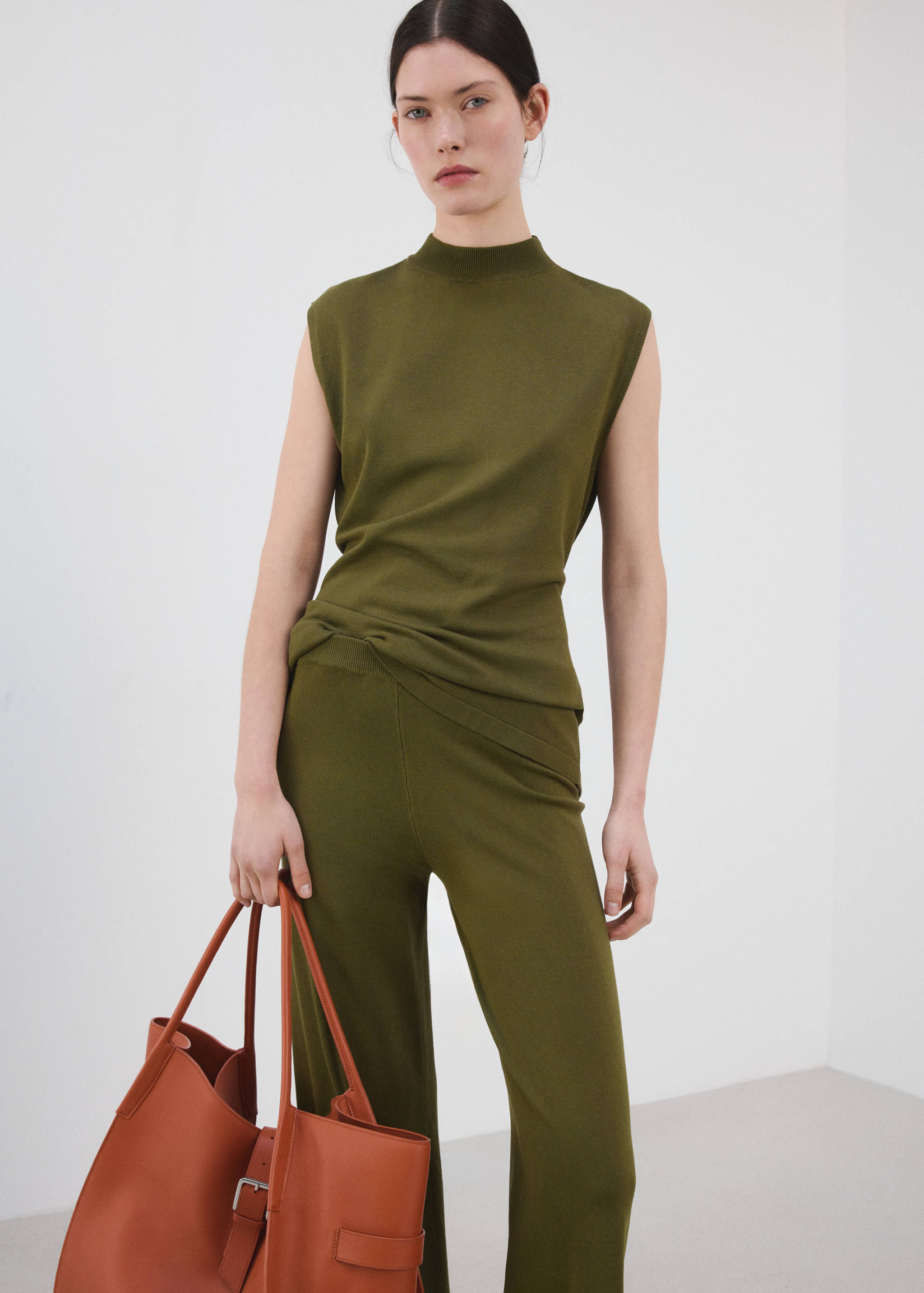 Pantalon droit maille fine - Détail de l'article 1