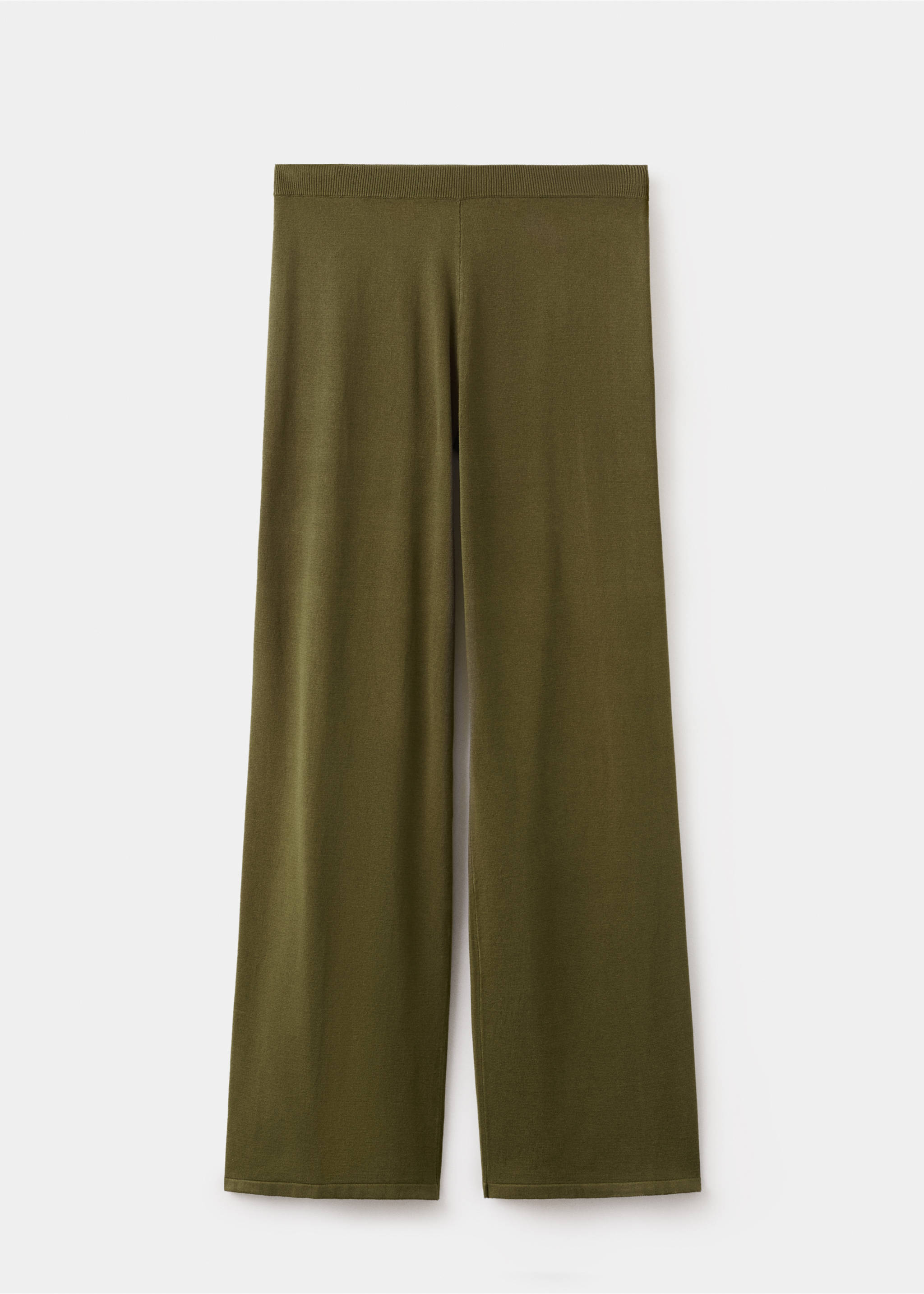 Fine-knit straight-fit trousers - Article without model, Khaki. Ref: 27085820-00.