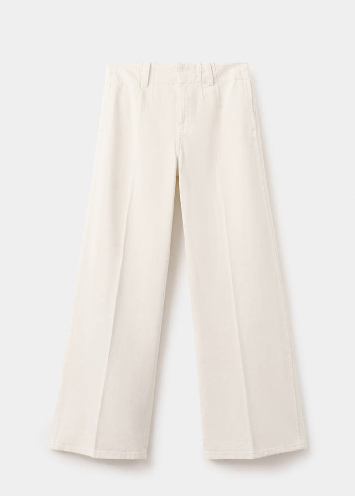Wide leg mid-rise jeans — Off White