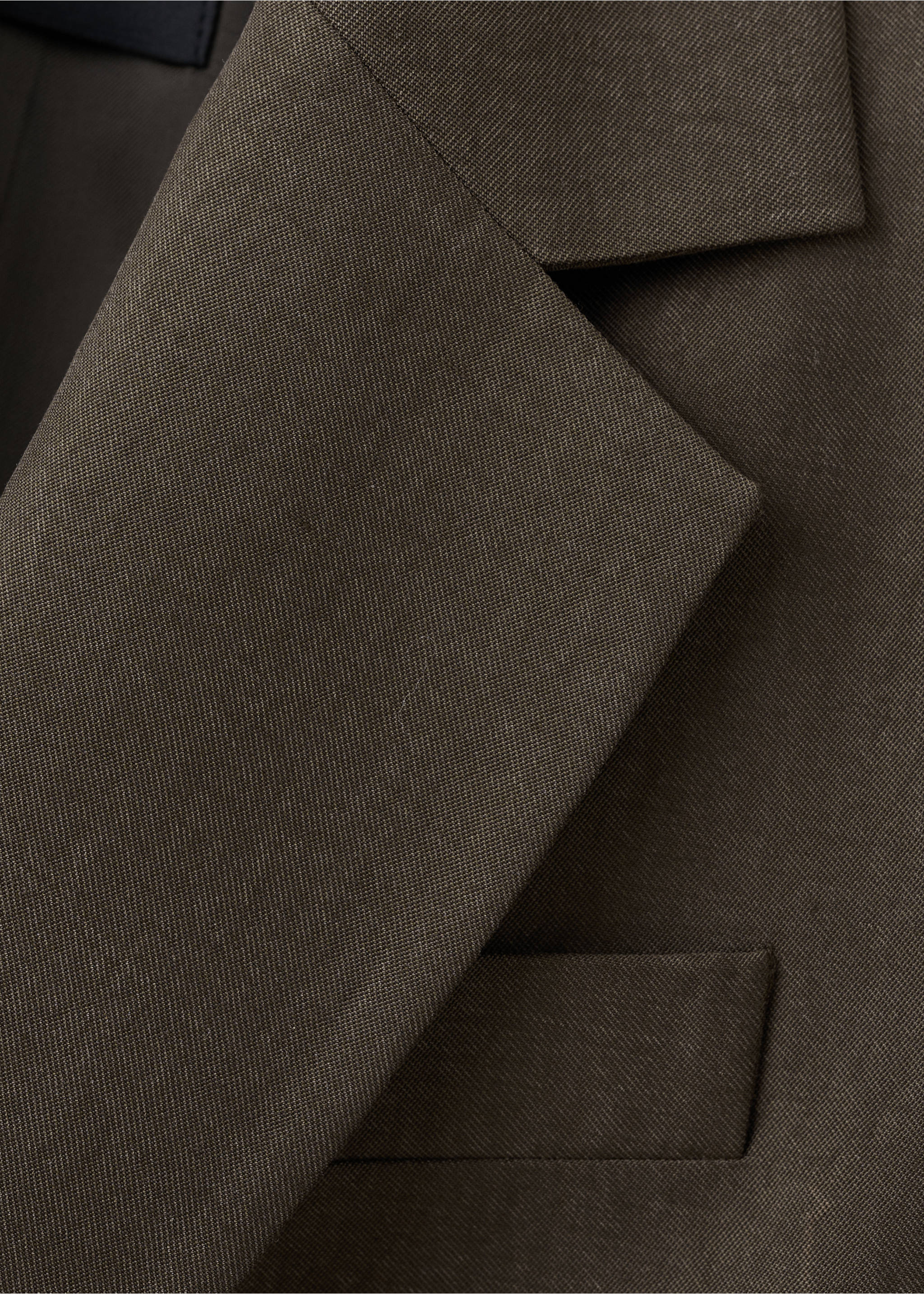 스트레이트 리오셀 수트 블레이저 - 상품 내역: 0, 초콜렛. Ref: 27085832-00.