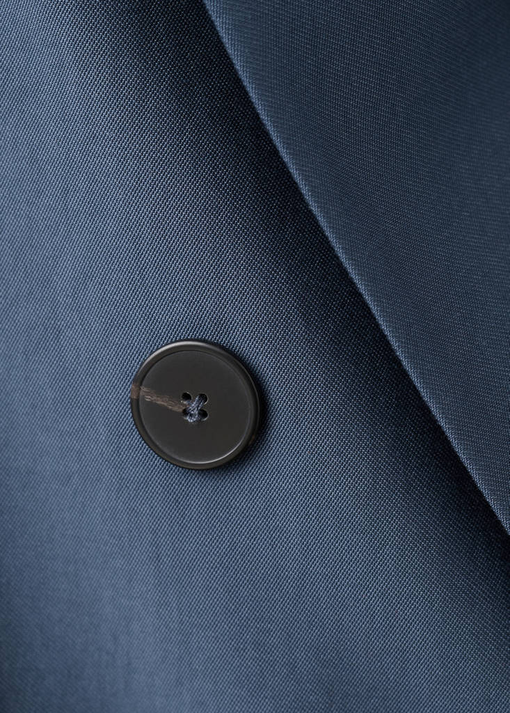 Straight-fit lyocell suit jacket — Blue