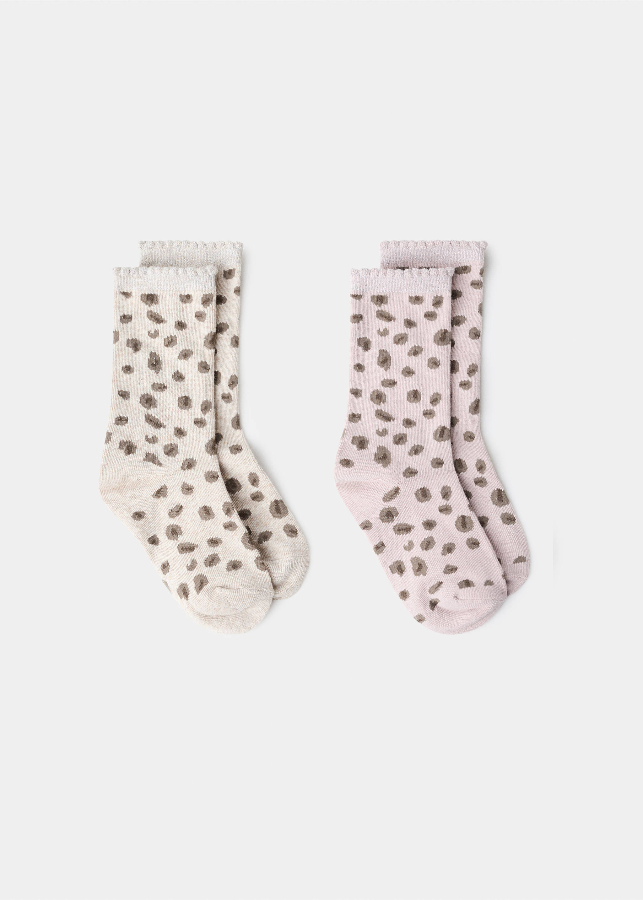 2 pack patterned socks - Article without model, Medium Brown. Ref: 27085836-00.