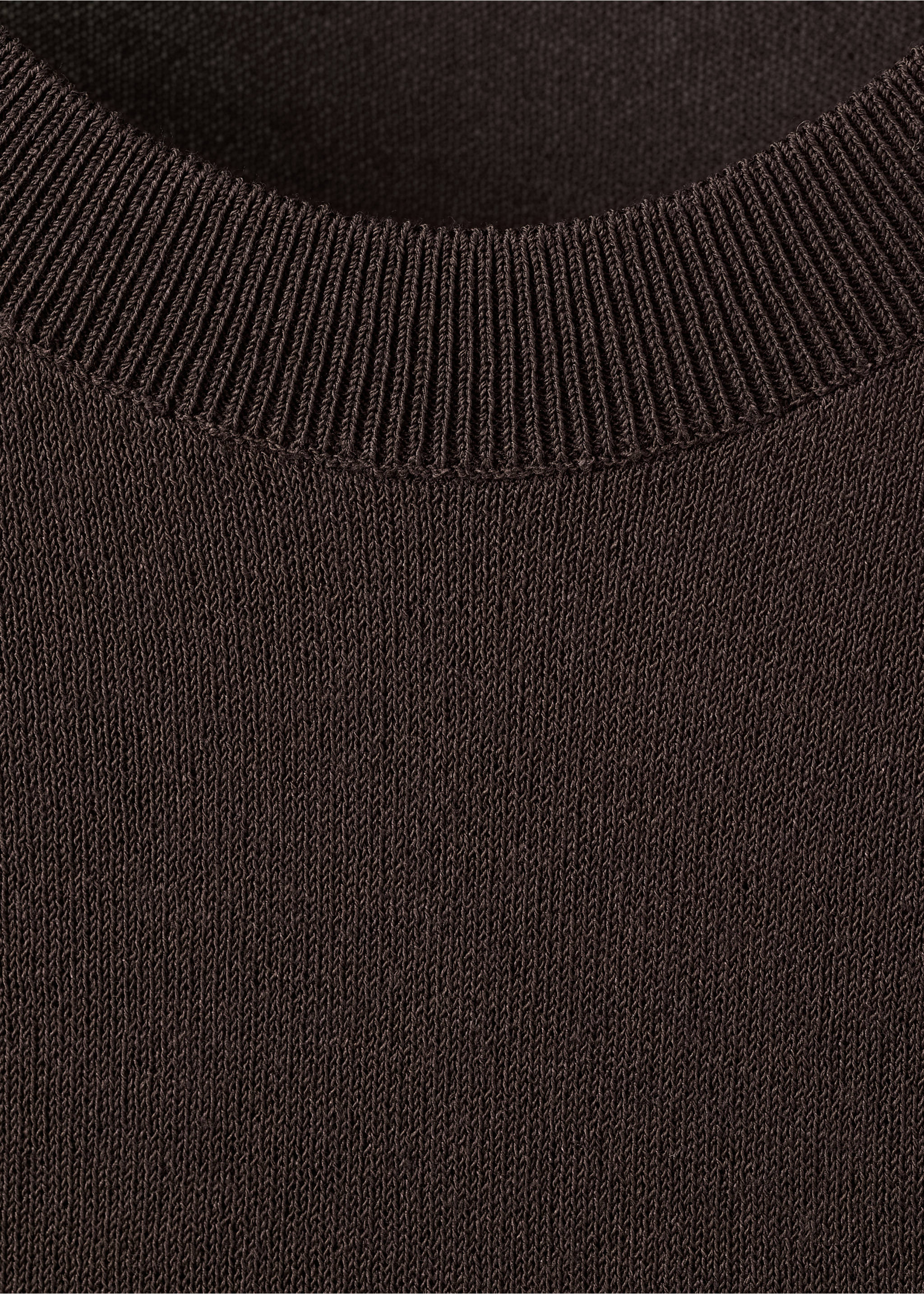 Pull en maille à manches courtes - Détail de l'article 8, Marron. Ref: 27085838-00.